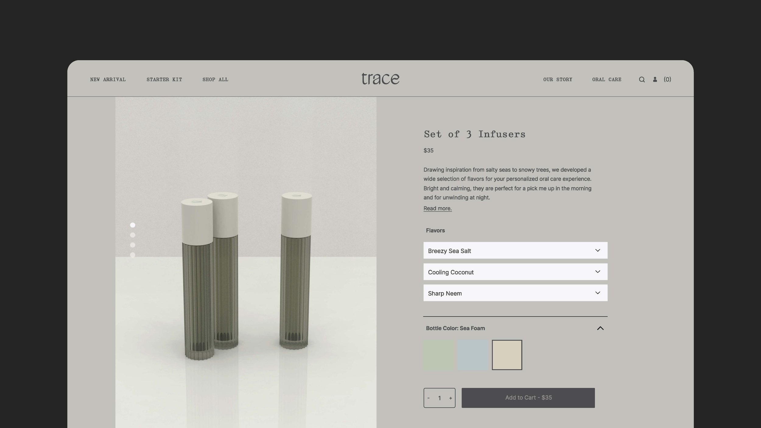  Trace website design  