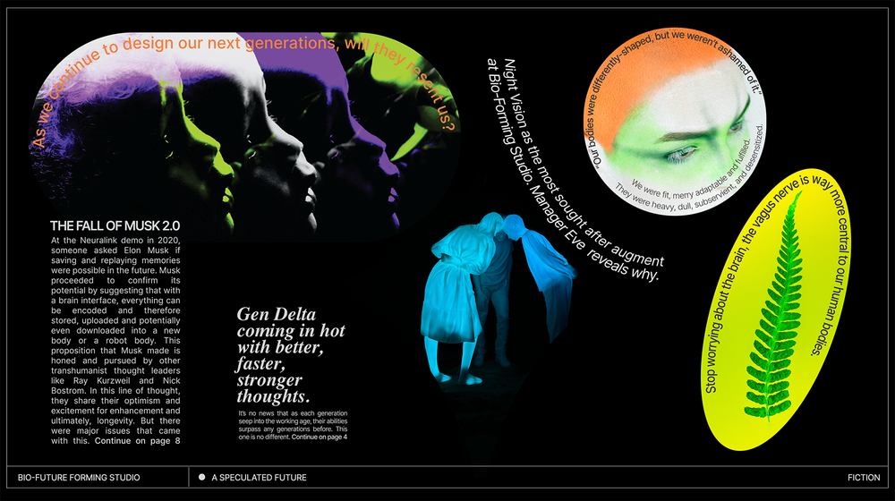  Infographic with text reading “Gen Delta coming in hot with better, faster, stronger thoughts.” 