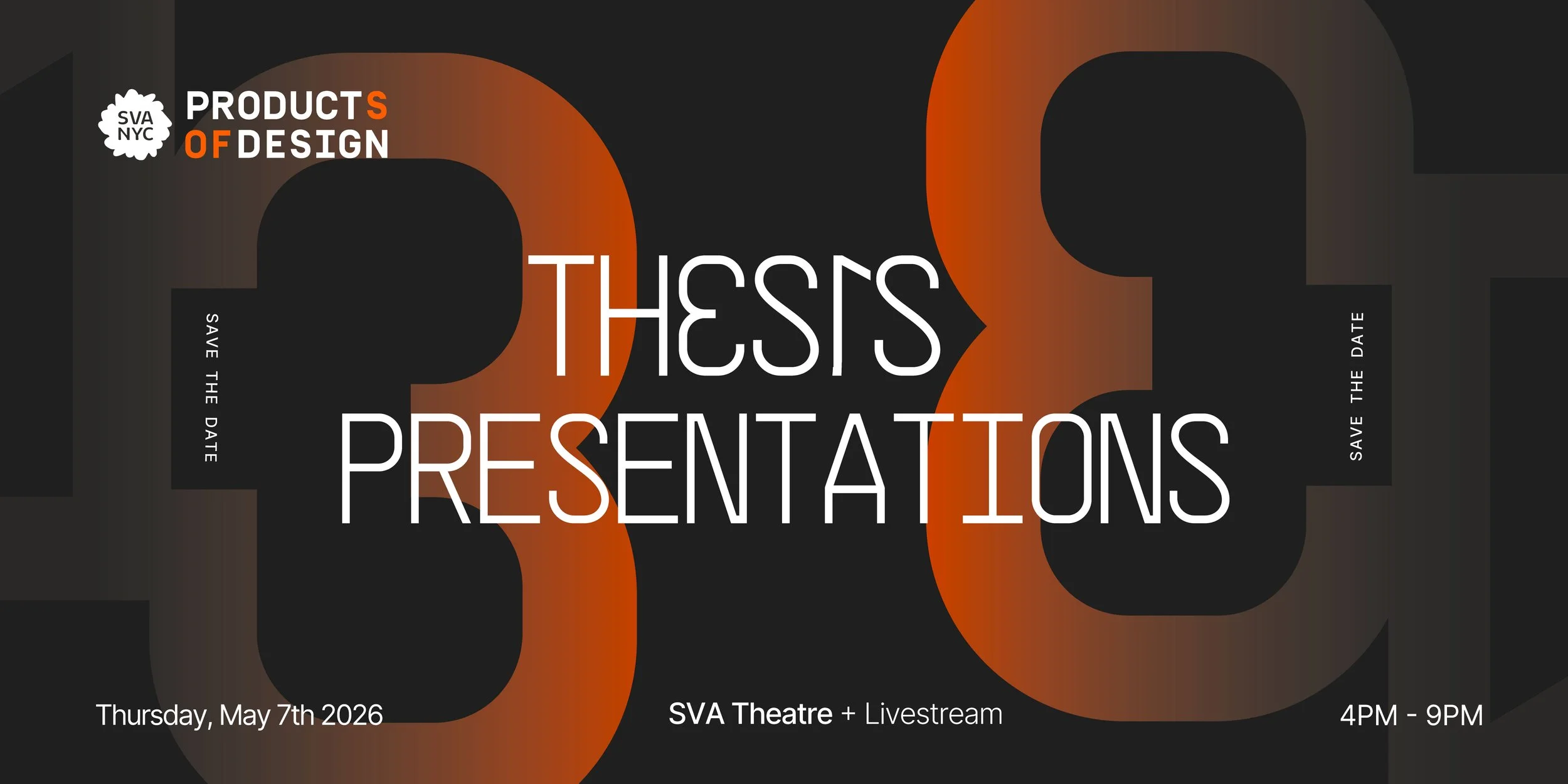 Announcing the 13th MFA Products of Design Thesis Presentations: May 7th!
