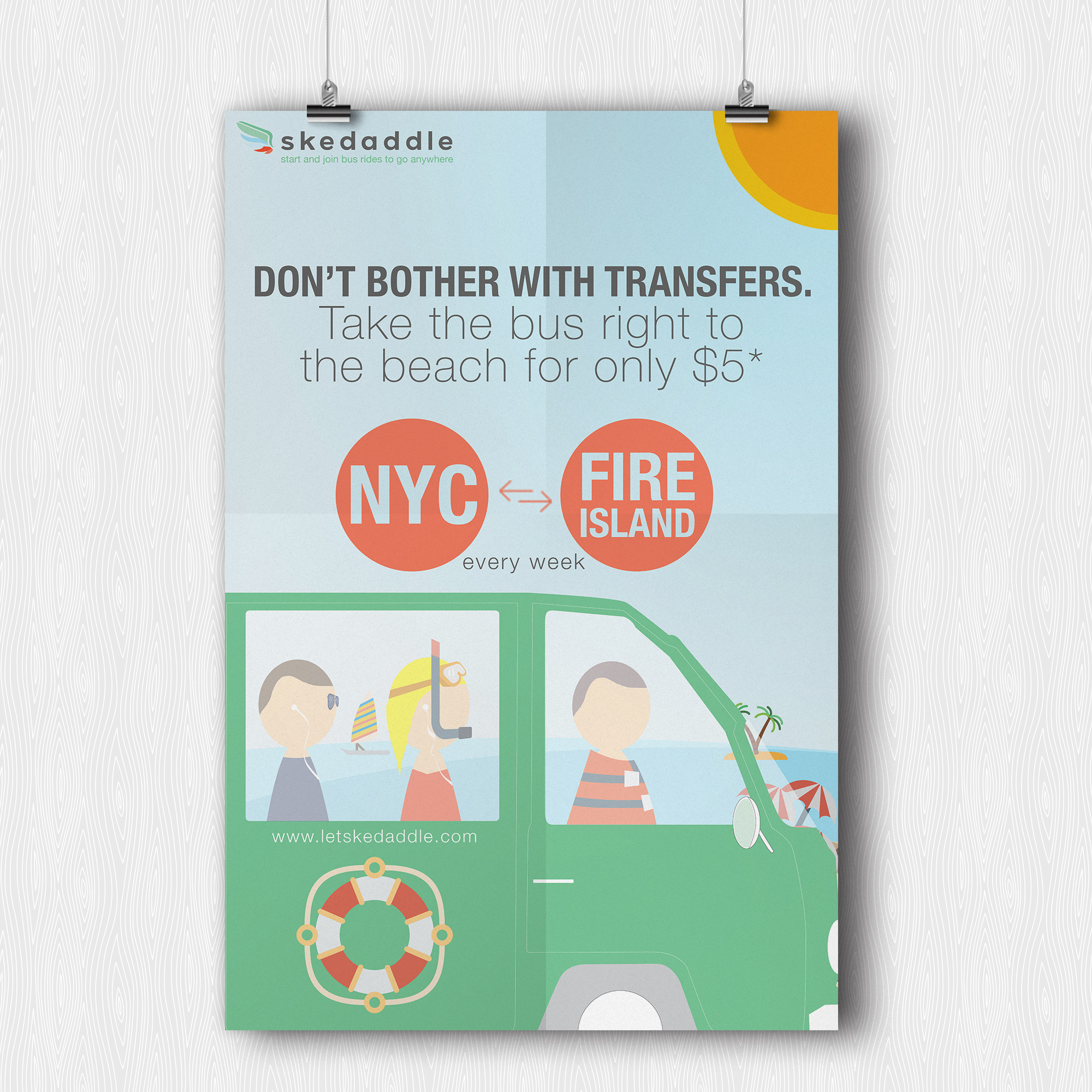 Our poster for our NYC street team.