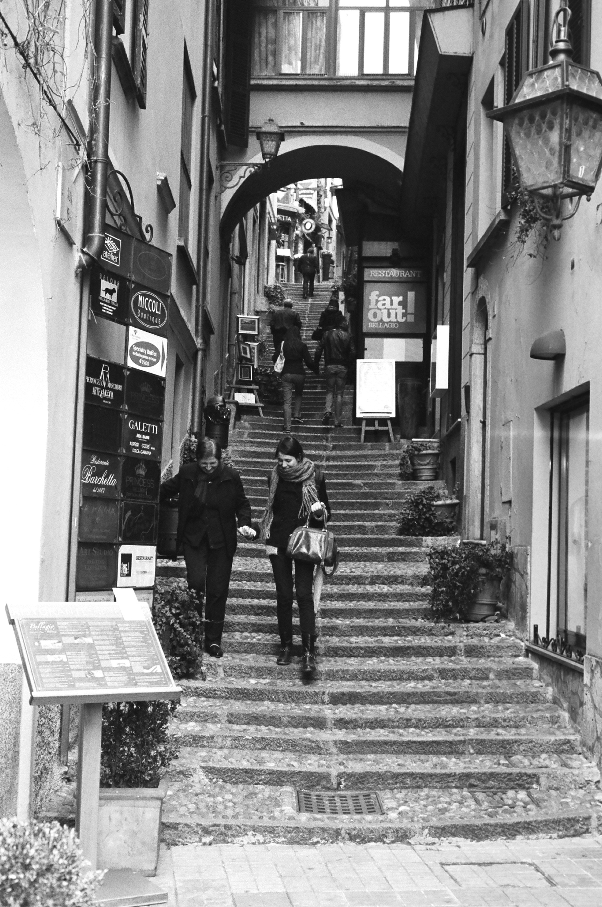 Having just arrived in Bellagio, a small town on Lake Como in northern Italy.