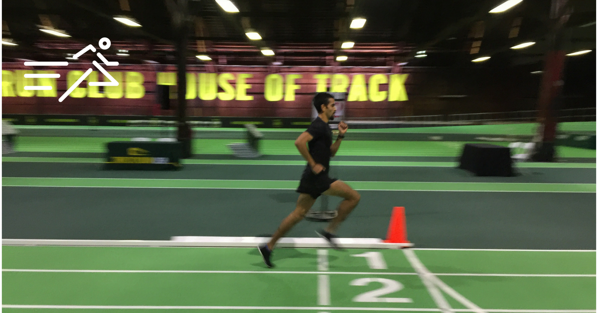 Daniel Herrera enjoys a workout in winter of early 2016 at the House of Track indoor pop-up facility.