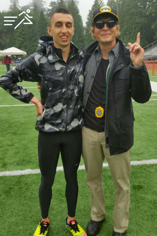 In 2016, Nathan Fleck (left) ran 1:47 for 800m to win the Portland Twilight, beating Olympians and US Champions in the process. Sharing that moment with him is one of my fondest coaching memories.