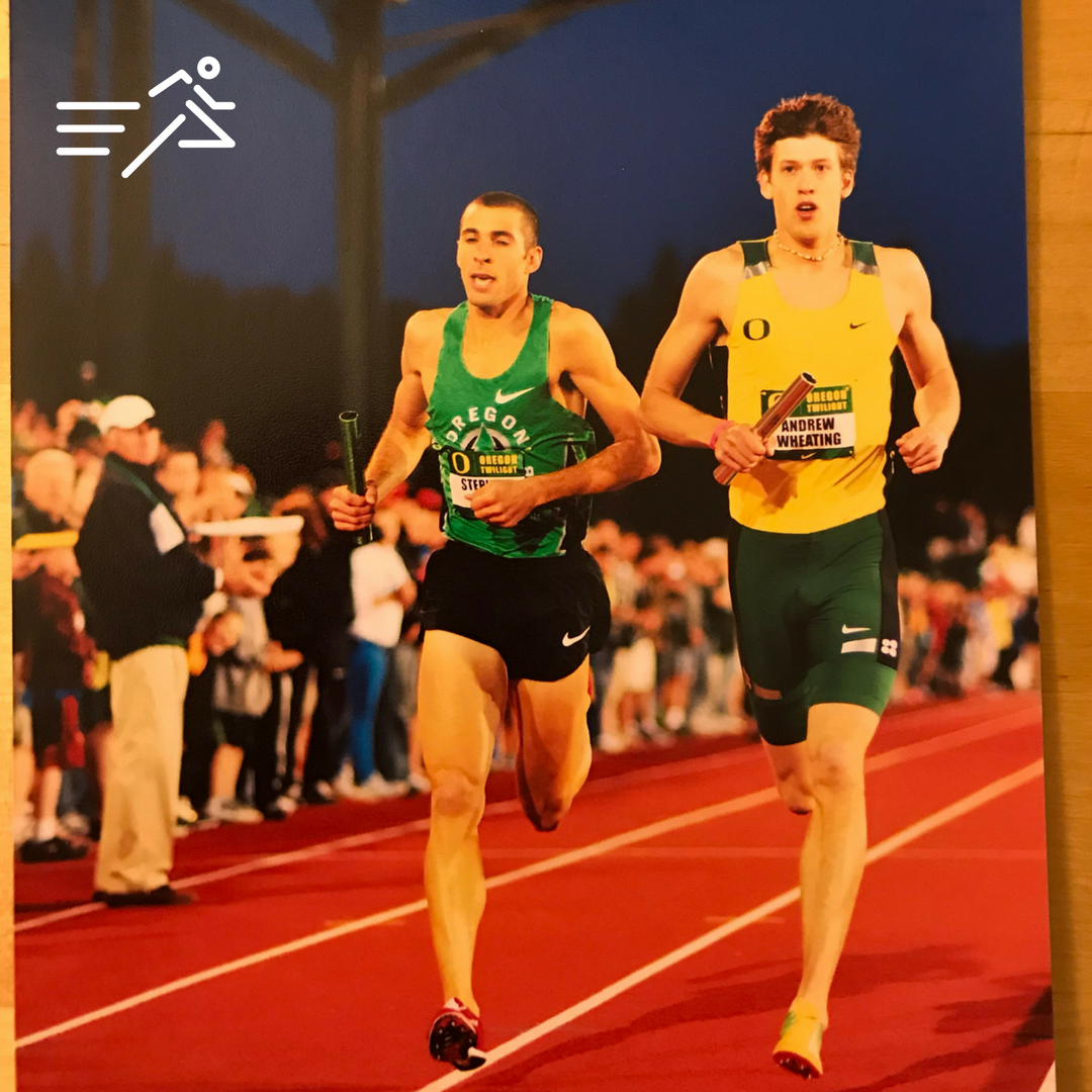 A memory of one the many amazing races ran by Andrew Wheating (right) during his collegiate glory days.