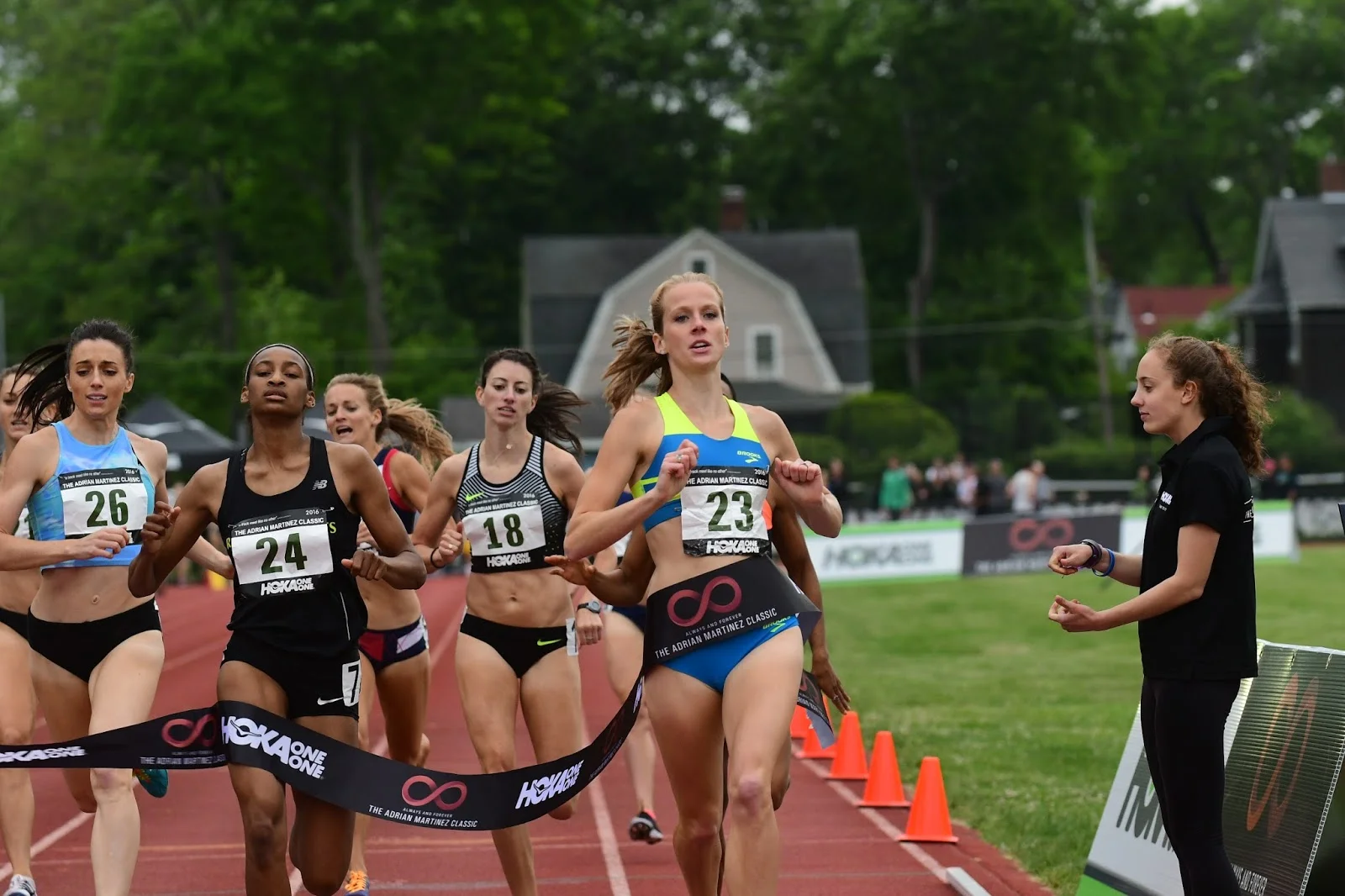 HPW Elite 2:00 1/2 Miler McKayla Fricker pictured winning the 800m at the 2016 Adrian Martinez Classic. photo: Paul Merca