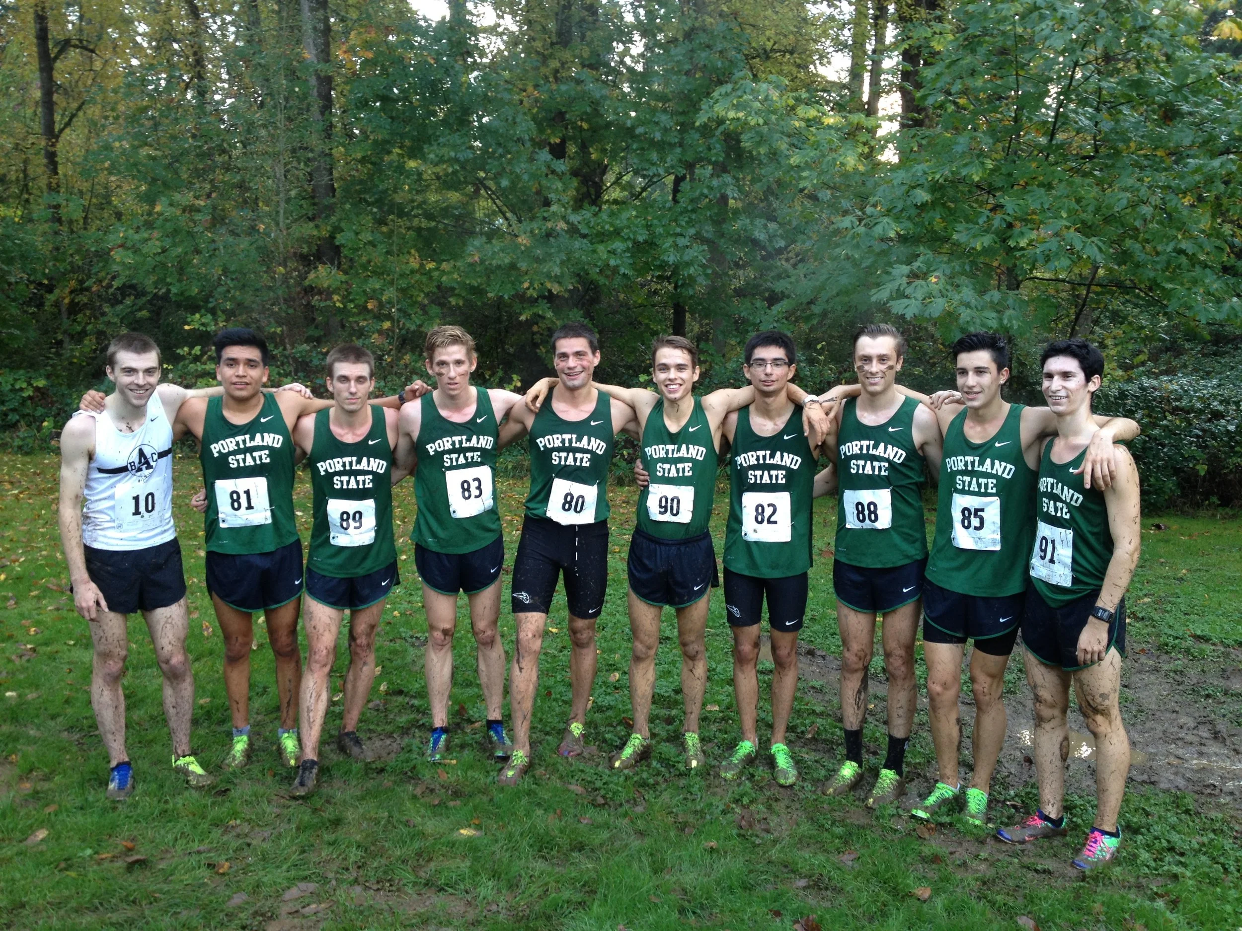 The 2014 Portland State Men's Cross Country team.&nbsp;