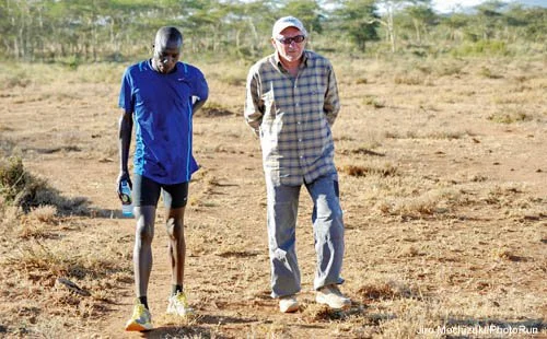 Famed distance coach Renato Canova (right). 
