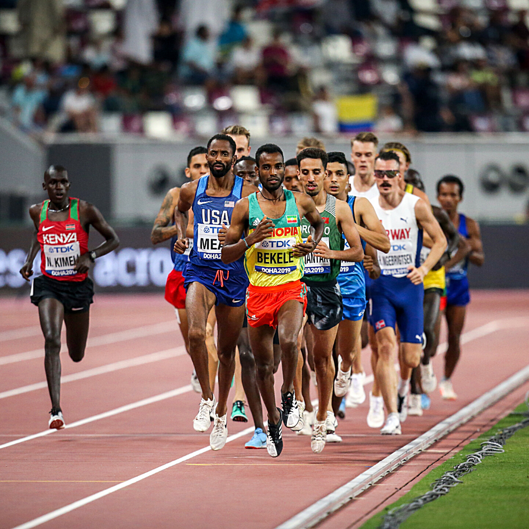 Workout of the Day:  3 x 3,000m + 4 x 400m