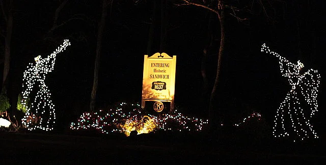 Angels welcome all to Sandwich along Rt.6A  across from Tupper Road