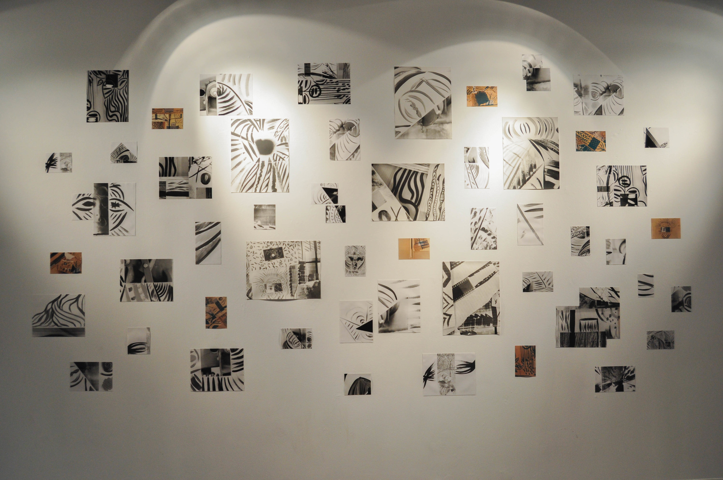 Fragments Re-Imagined (Installation View), 72x120", Silver gelatin prints, 2014, Mallory Donen, UFV Building C, Room C1401, Abbotsford, BC