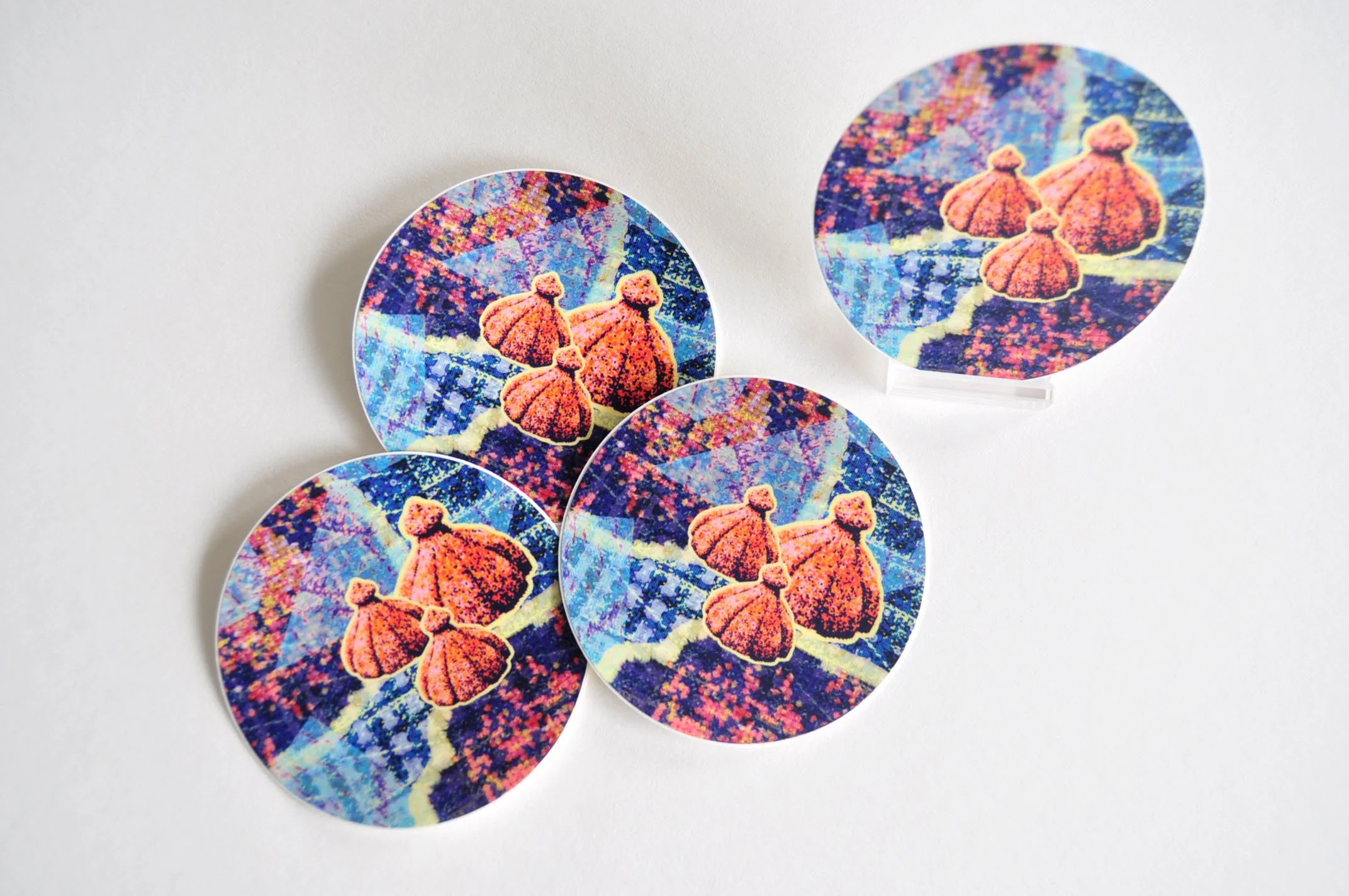 Rail Cap Trio Sticker - 3 Inch Round - product shot 2.jpg