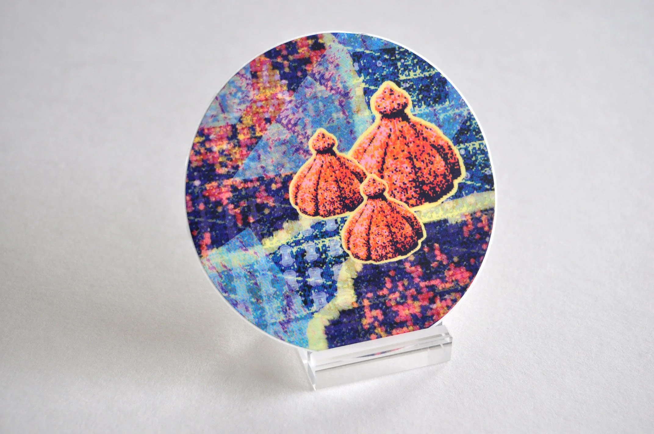 Rail Cap Trio Sticker - 3 Inch Round - angle.jpg