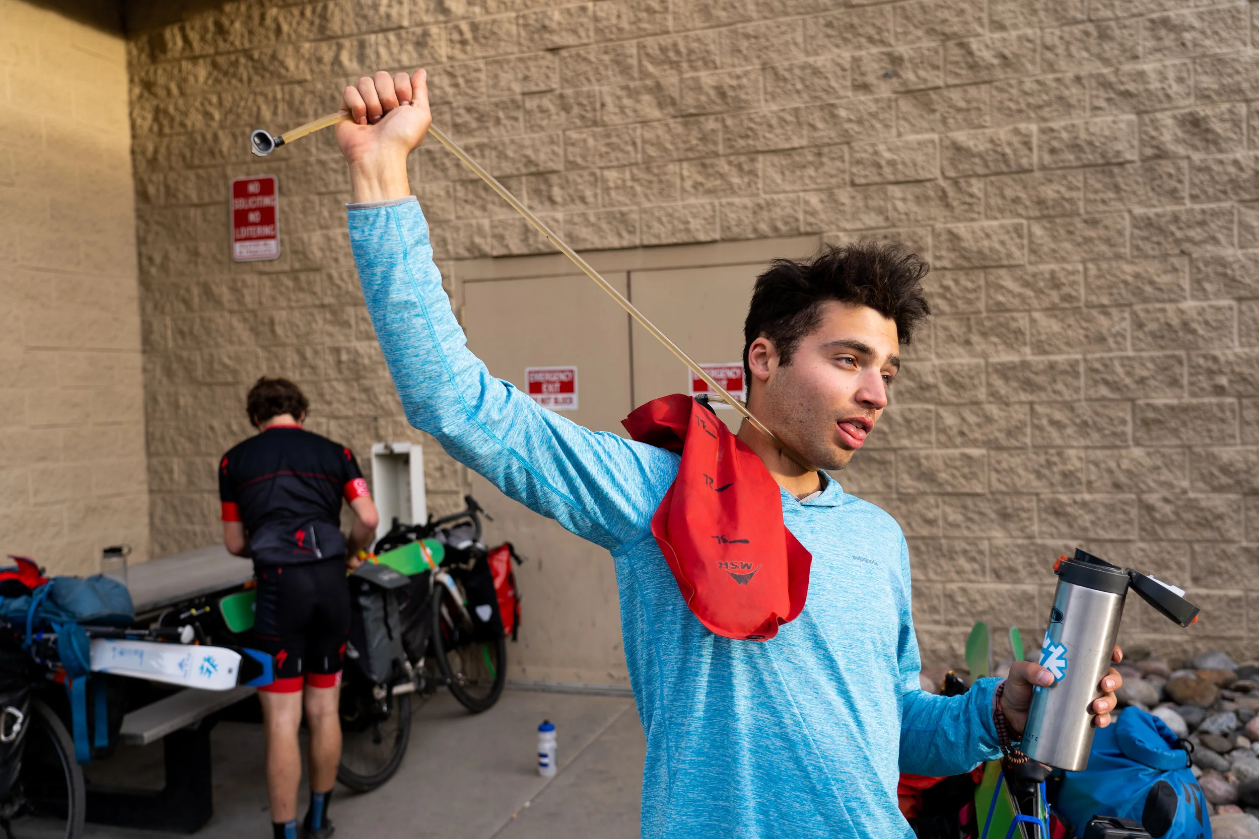 This represents the feeling of 62 miles & 6200’ of climbing & 100 pound bikes in 80 degree heat…