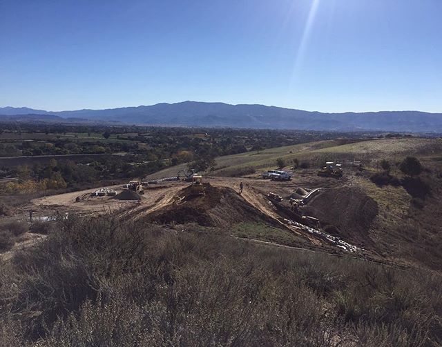 Grading and excavating before the rains come!  #californiaarchitecture #montecito #santabarbara #santaynez #santaynezvalley #mtbconstruction #construction #contractor #builders