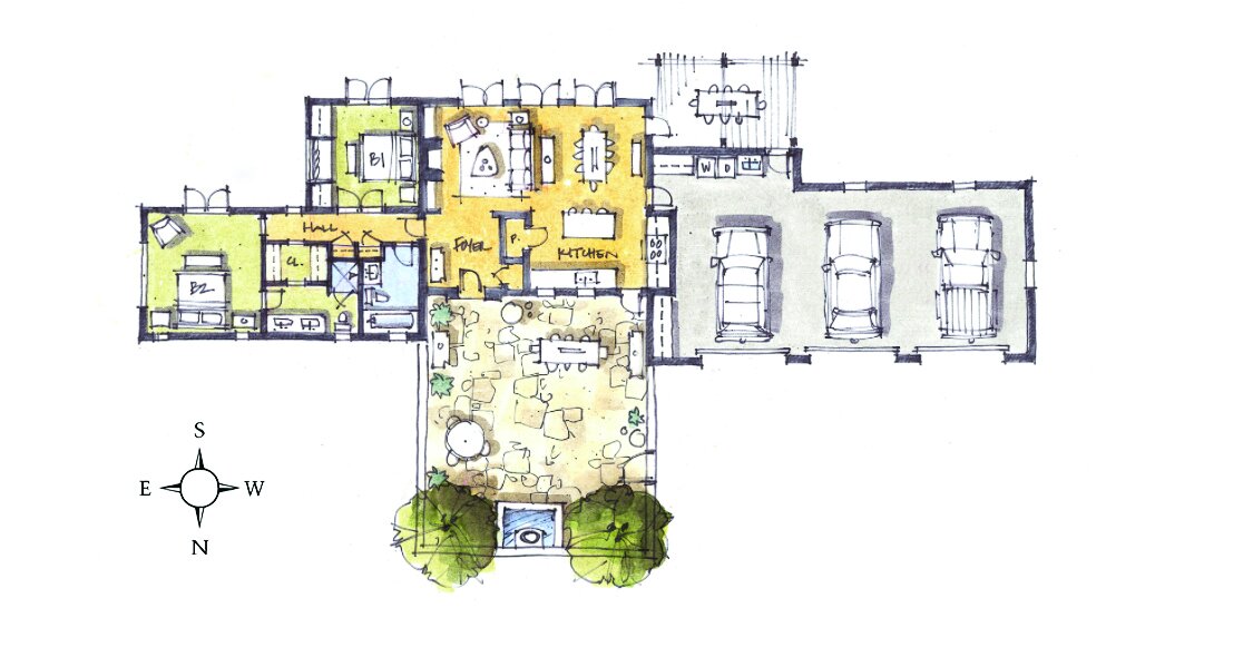 Floorplan of 2nd-Residence_01 - with compass.jpg