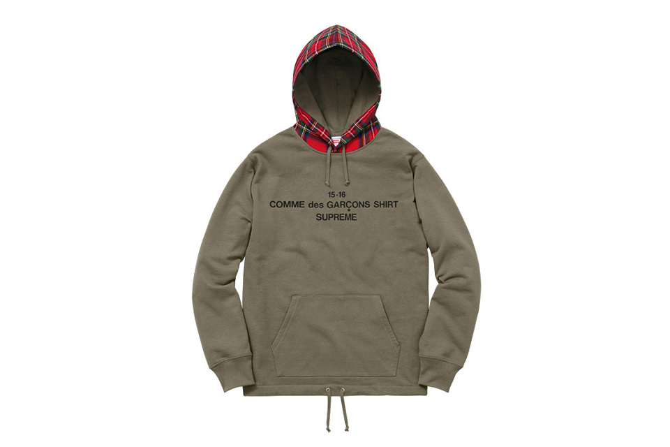 supreme comme des garcons pullover