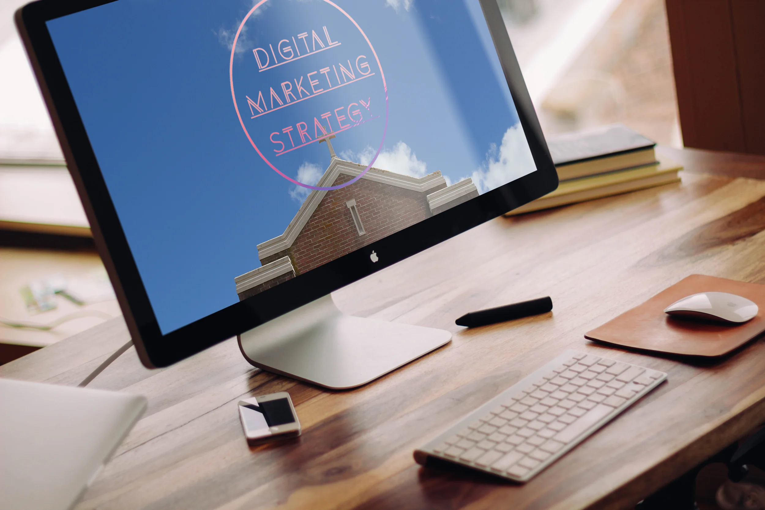 Digital Marketing Strategy Mac Screen With Wooded table.jpg