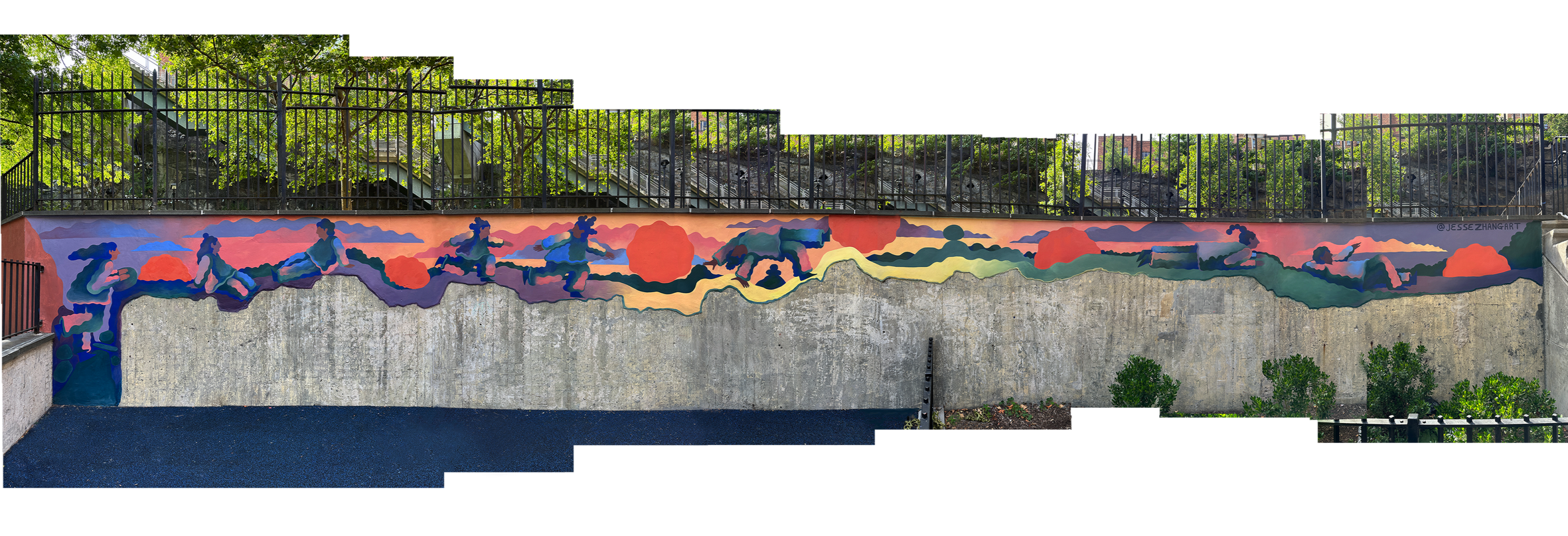 Playground murals for Twin Park West Community Center, Bronx, NYC.

Client: Gilbane Company / NYCHA 