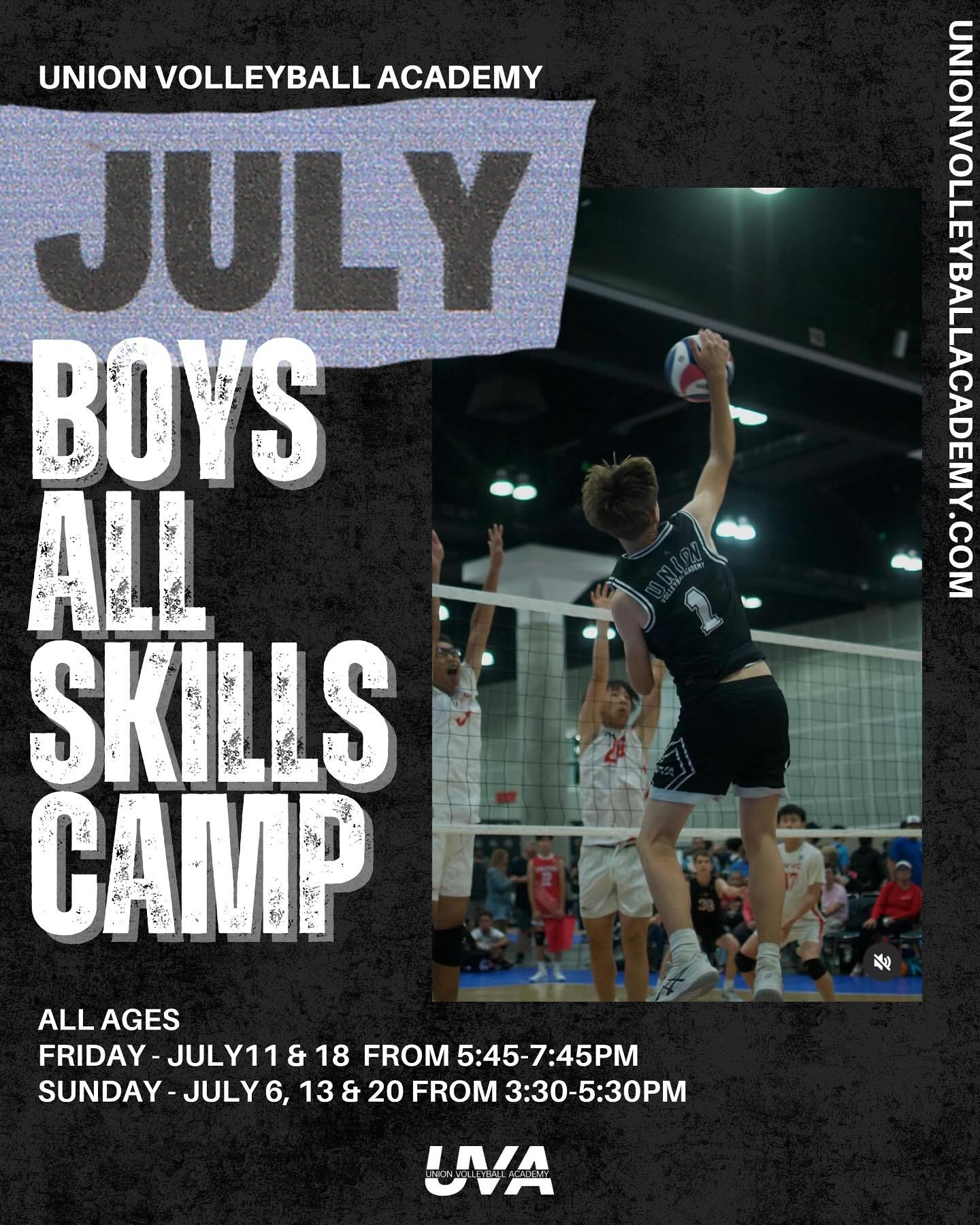 BOYS JULY ALL SKILLS CAMP
&mdash;
We&rsquo;re excited to announce that we&rsquo;ll be offering a Boys All Skills Camp for the month of July! This program is an All Boys program for all ages&mdash;program may split courts by age group/skill level. 

M