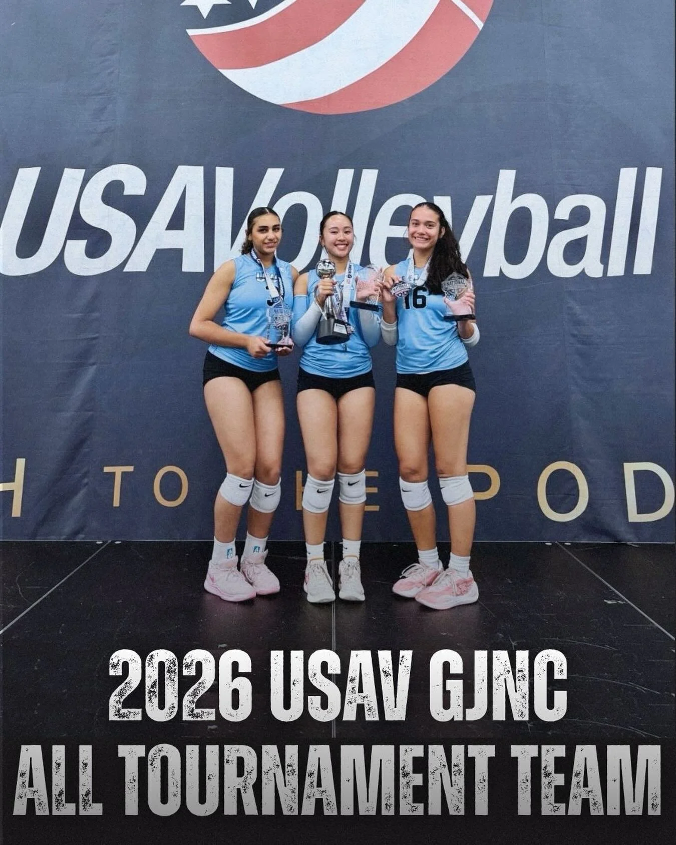 ⭐️ ALL TOURNAMENT TEAM ⭐️
&mdash;
Congratulations to 16 Matt athletes, Kaitlyn Dennis, Sarah Chiu, and Chelsea Branley for receiving All Tournament Team Awards at the 2026 USAV GJNC! We are so proud of you all! #unionvolleyballacacemy #uva #2026usavg
