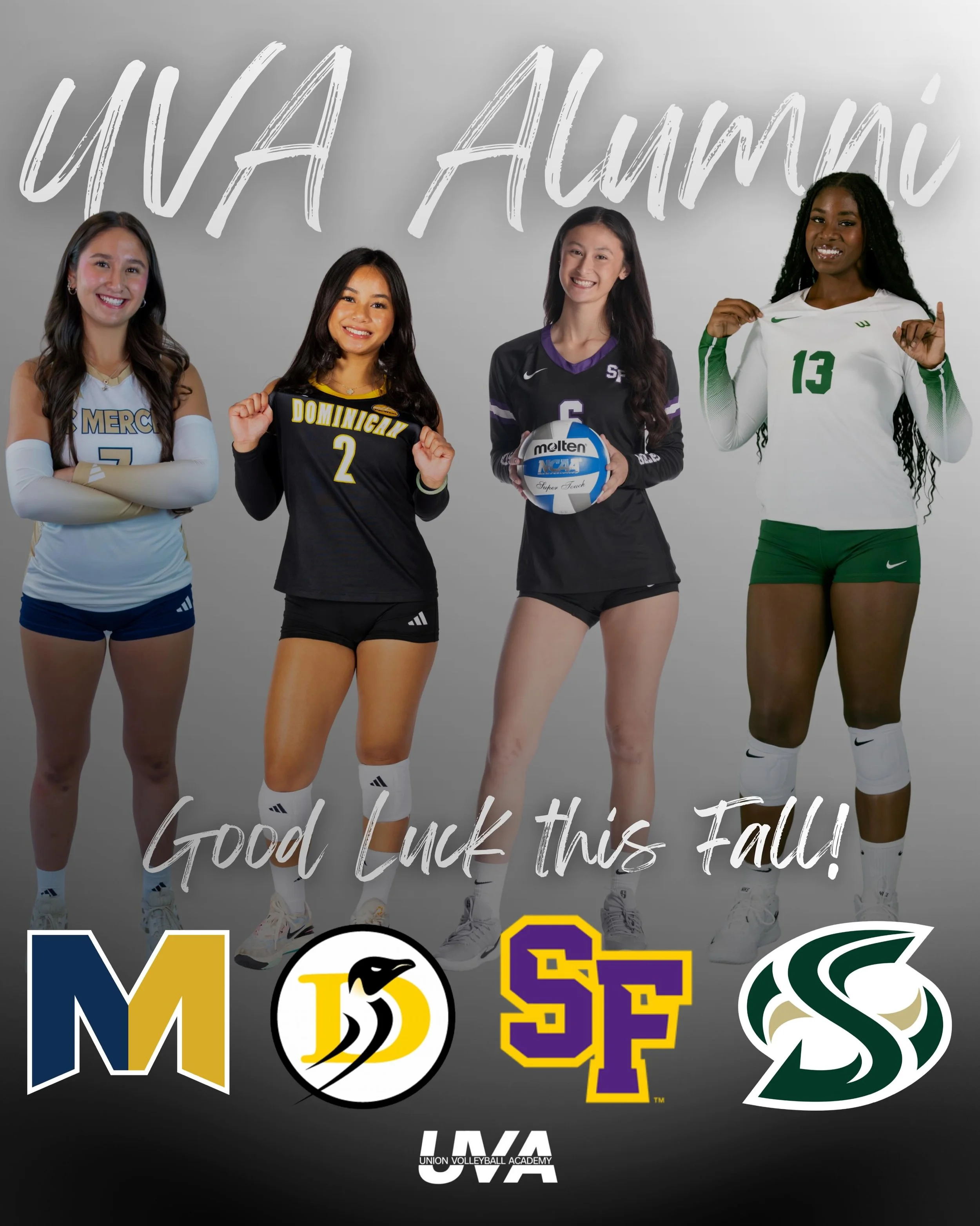 (Part 1) Wishing our UVA Alumni the best of luck this upcoming fall!  We can&rsquo;t wait to cheer you on! 💙🐧🐊🐝 #ncaa #ccaa #pacwest #bigwest