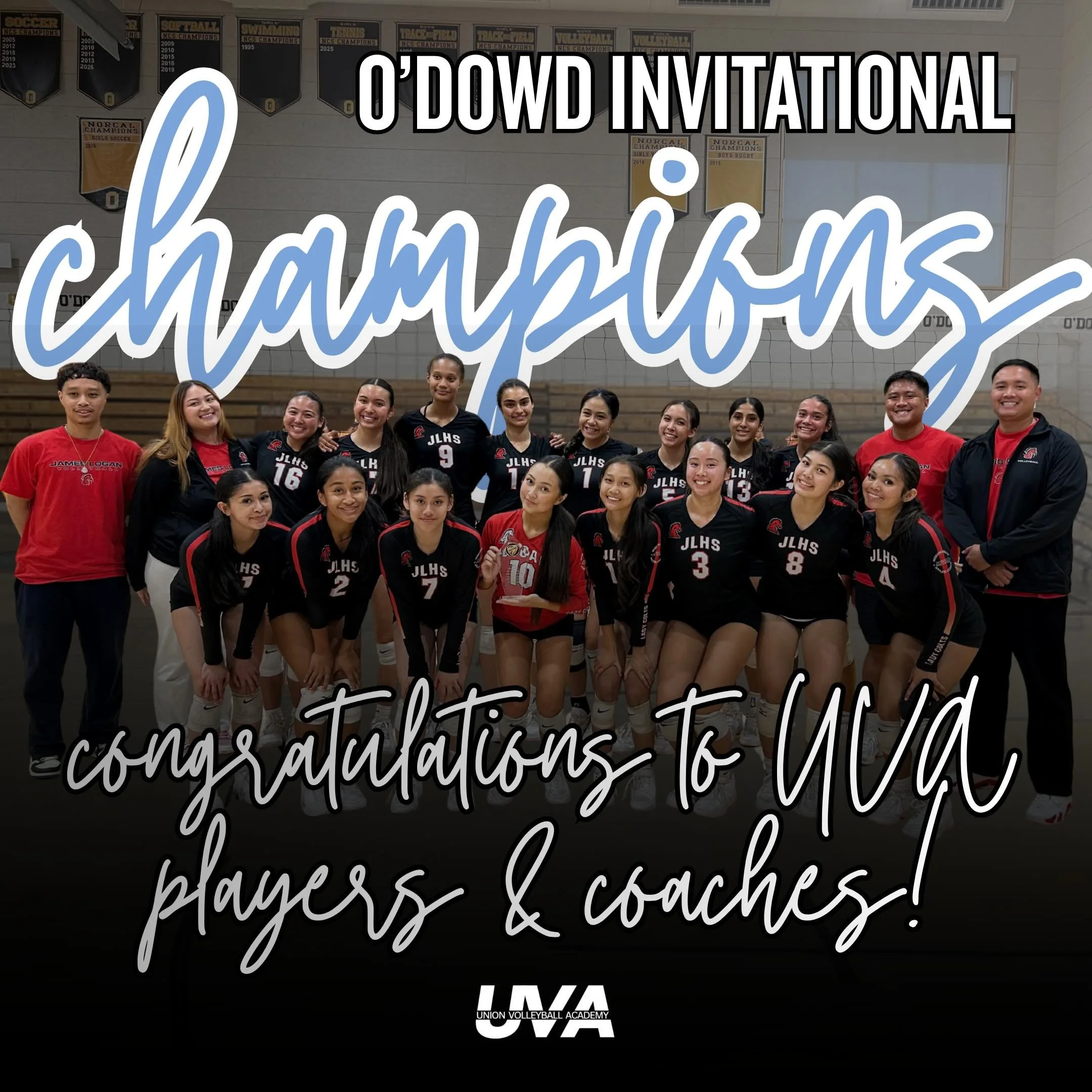 Congratulations to UVA coaches and players for winning the O&rsquo;Dowd Invitational! 

Featuring: 
Coach Matt (17 Matt)
Coach Joe (17 Matt)
Coach Jonah (16 Jonah)
Coach Maczine (16 Jonah) 

Sydney Yuen (17 Matt)
Kiera Diaz (17 Matt)
Emiko Speakman (