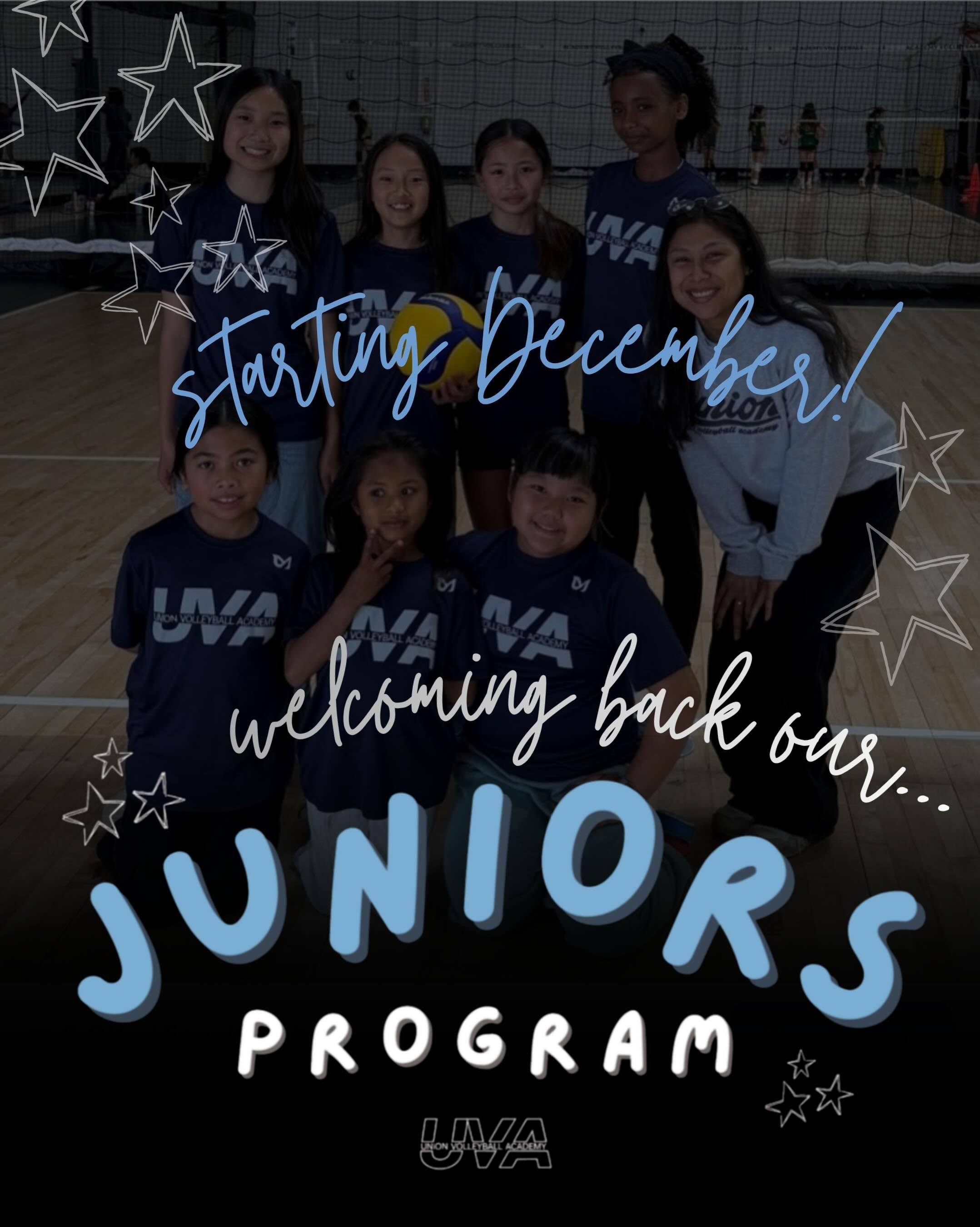 🌟 JUNIORS PROGRAM 🌟

We&rsquo;re so excited to welcome back our Juniors Program for the 2026-2027 club season! We miss our littles and can&rsquo;t wait to get this program started soon! 

🔗 unionvolleyballacademy.com/juniors-program
📧 programs.un