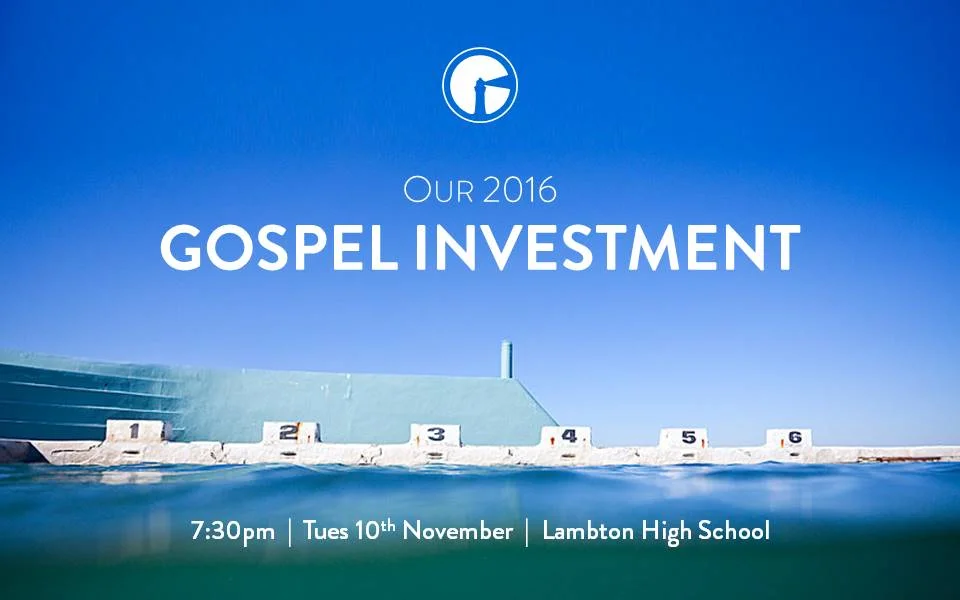 Details from Our Gospel Investment Night