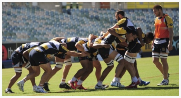 The Brumbies practise their rolling maul. Source: SMH