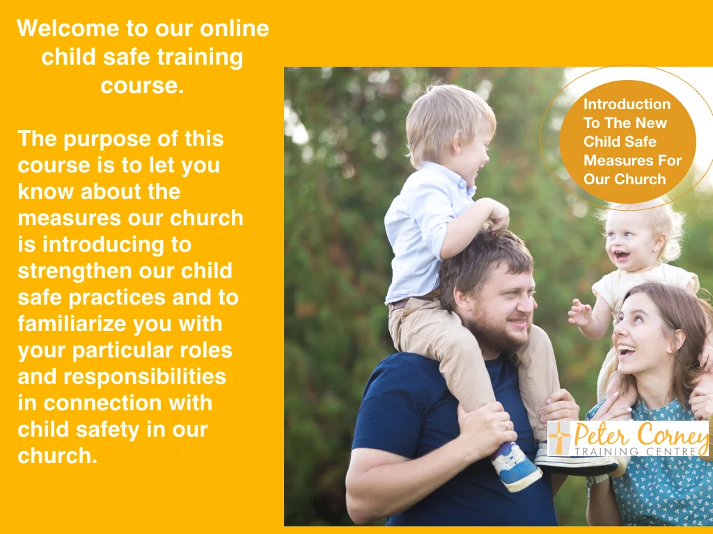 Online Child Safety Course for Church Volunteers
