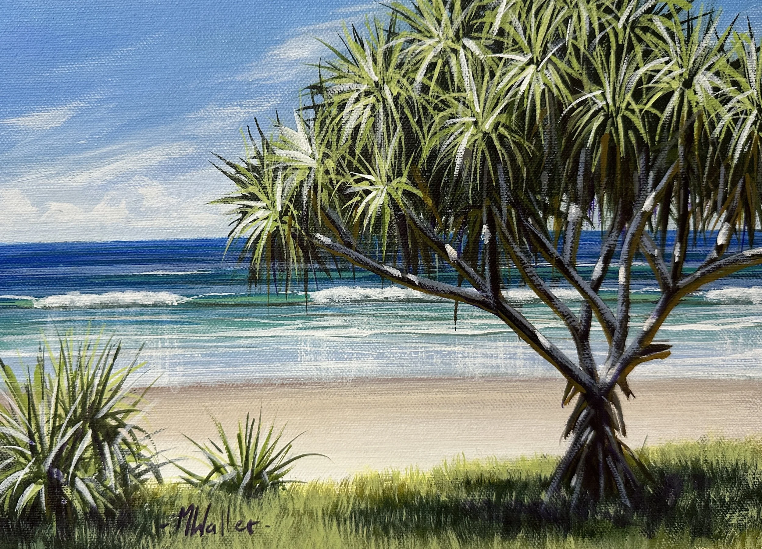Pandanus and Beach Study.JPG