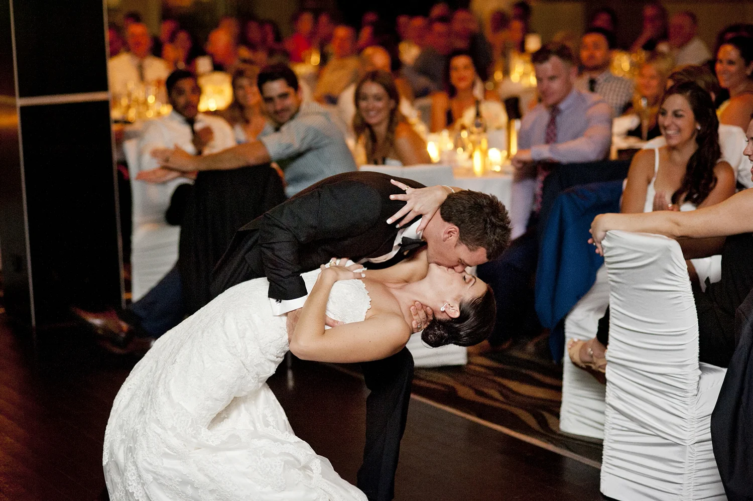 bride and groom first dance in akoya suite breakwater perth wedding