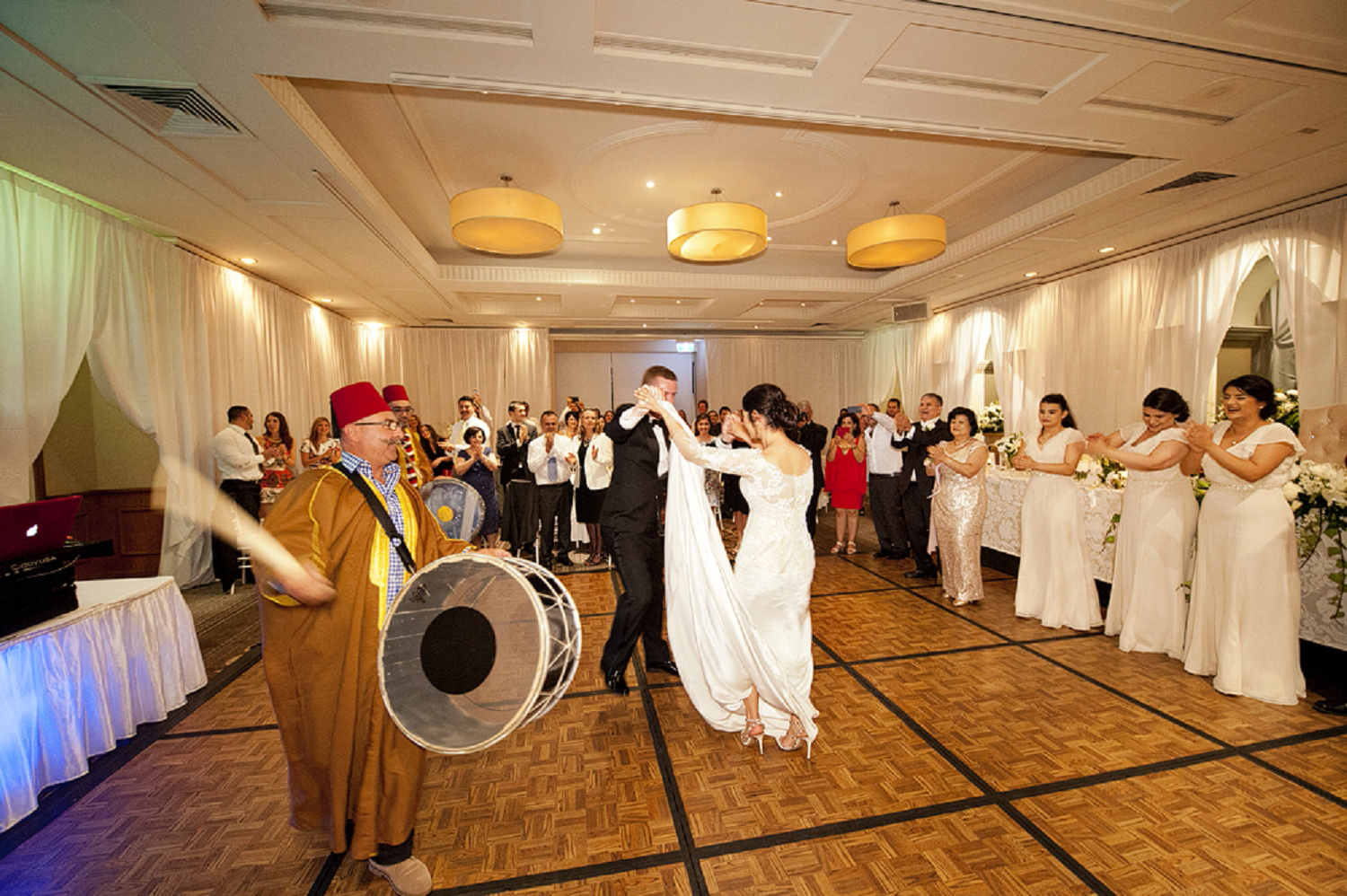 lebanese drumming at perth wedding