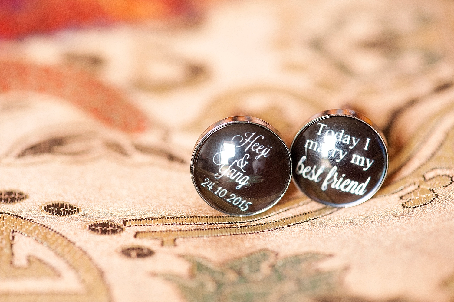 personalised wedding cufflinks