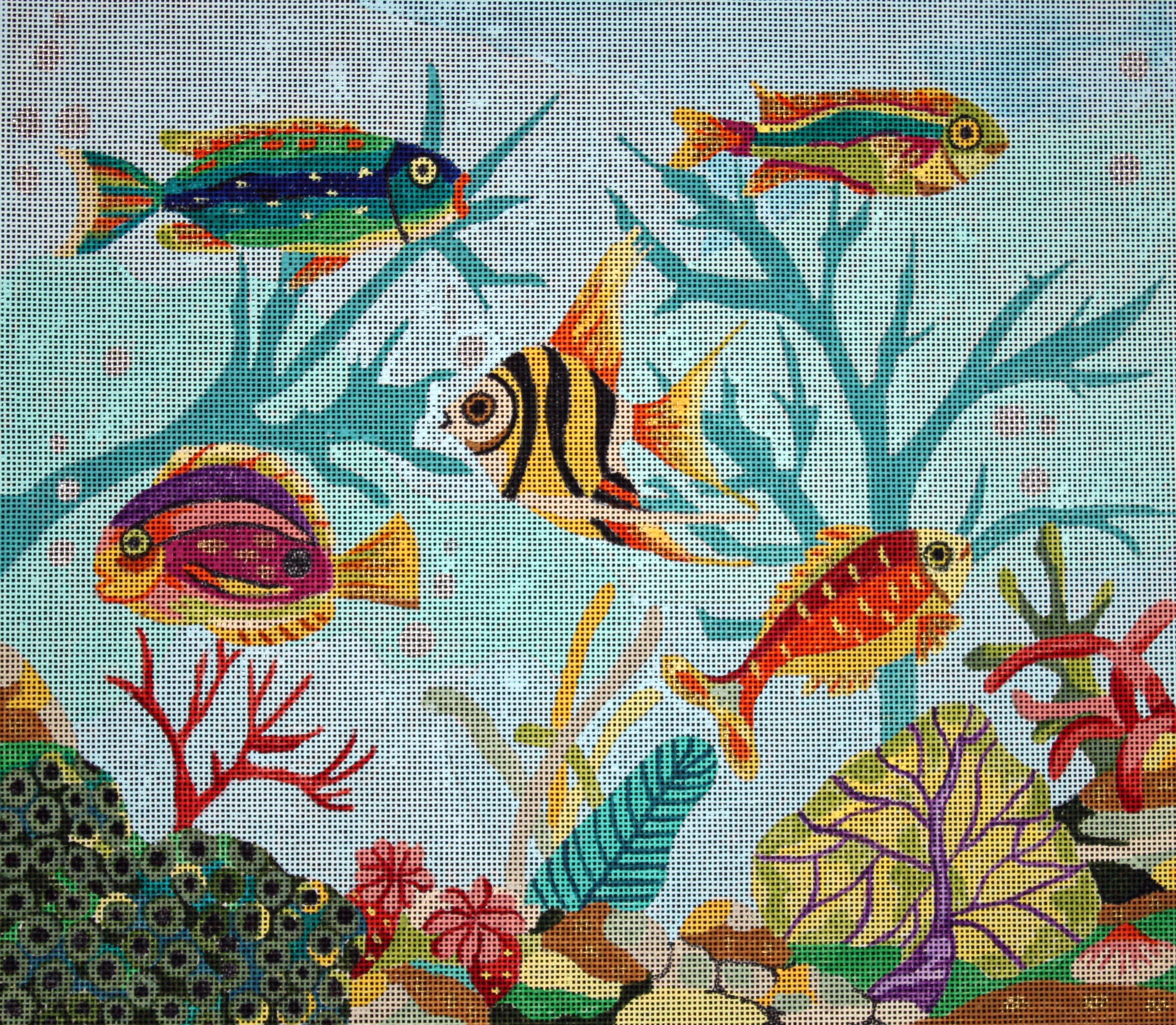 "Aquarium #1" Painted Canvas