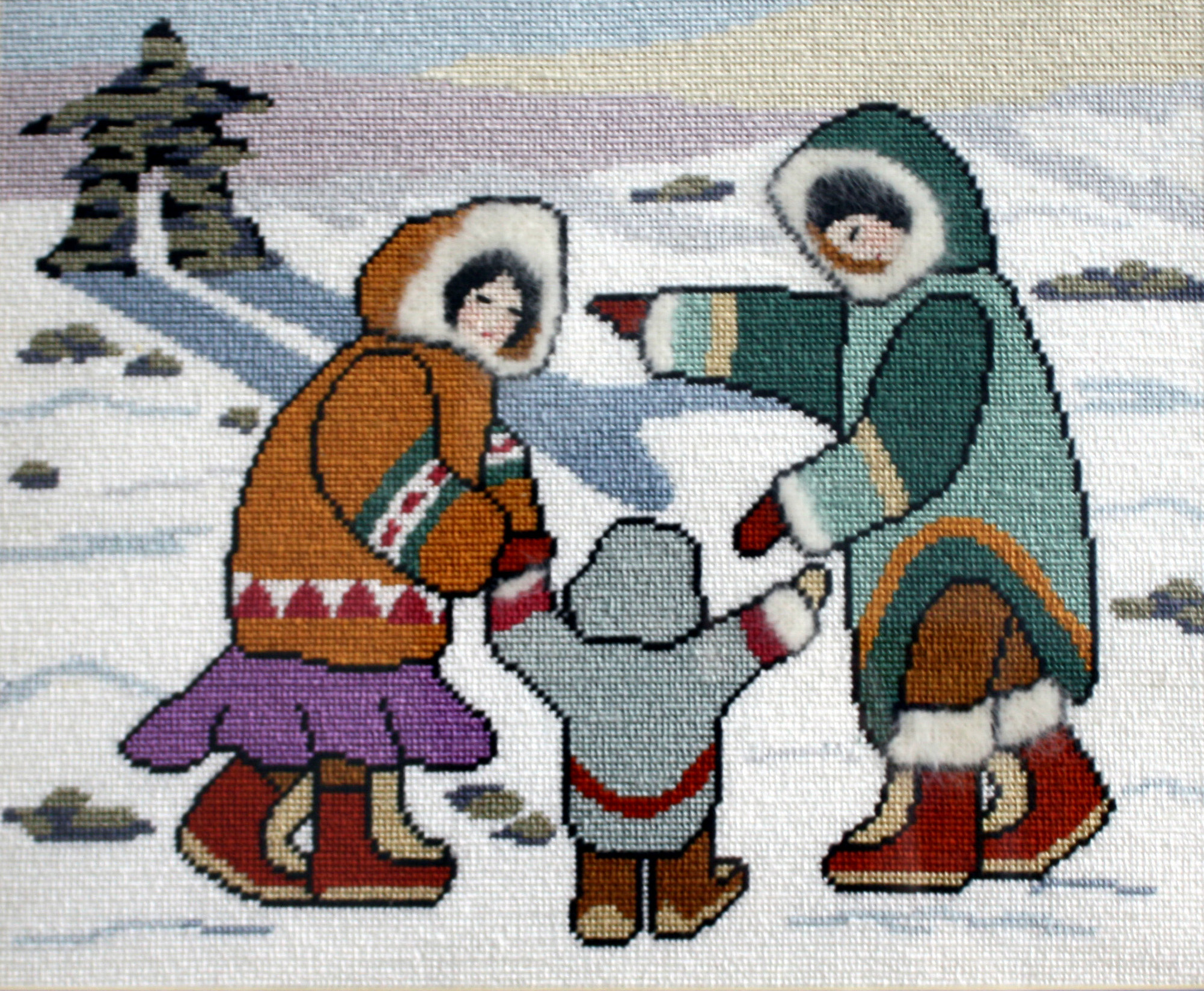 "Inukshuk" Painted Canvas