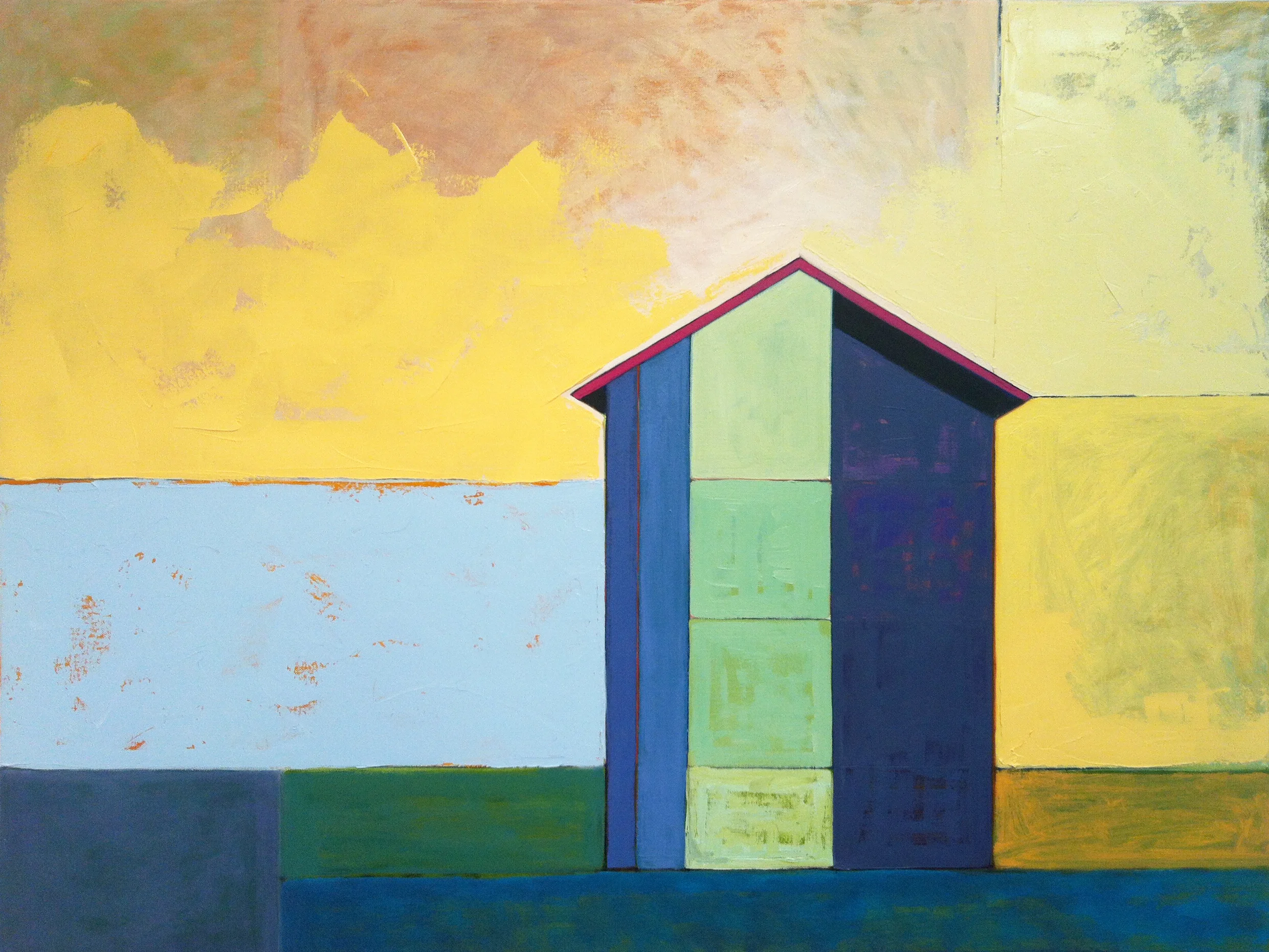   Kosovo House #17,  2013, oil on canvas, 40" x 30" [ $1200.00 ] 