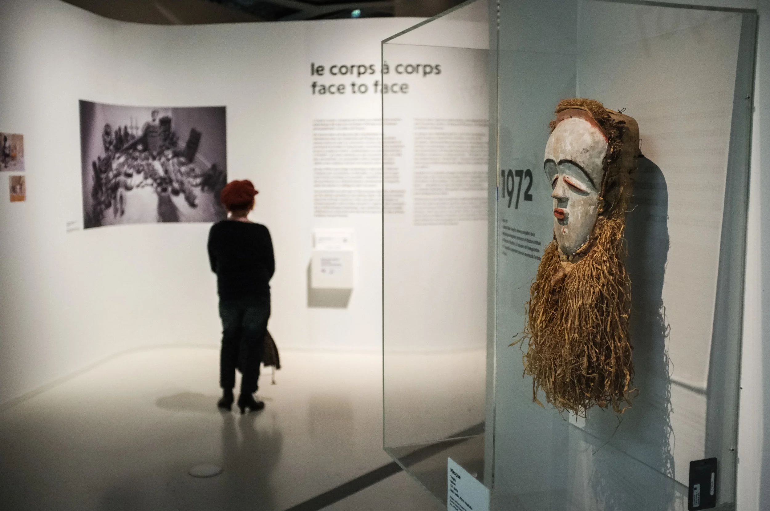 Exposition " Picasso Primitif " au Quai Branly-Jacques Chirac, musee national des arts premiers à Paris en 2017. L'exposition explore la rencontre de l'artiste espagnol Pablo Picasso avec les arts premiers.
