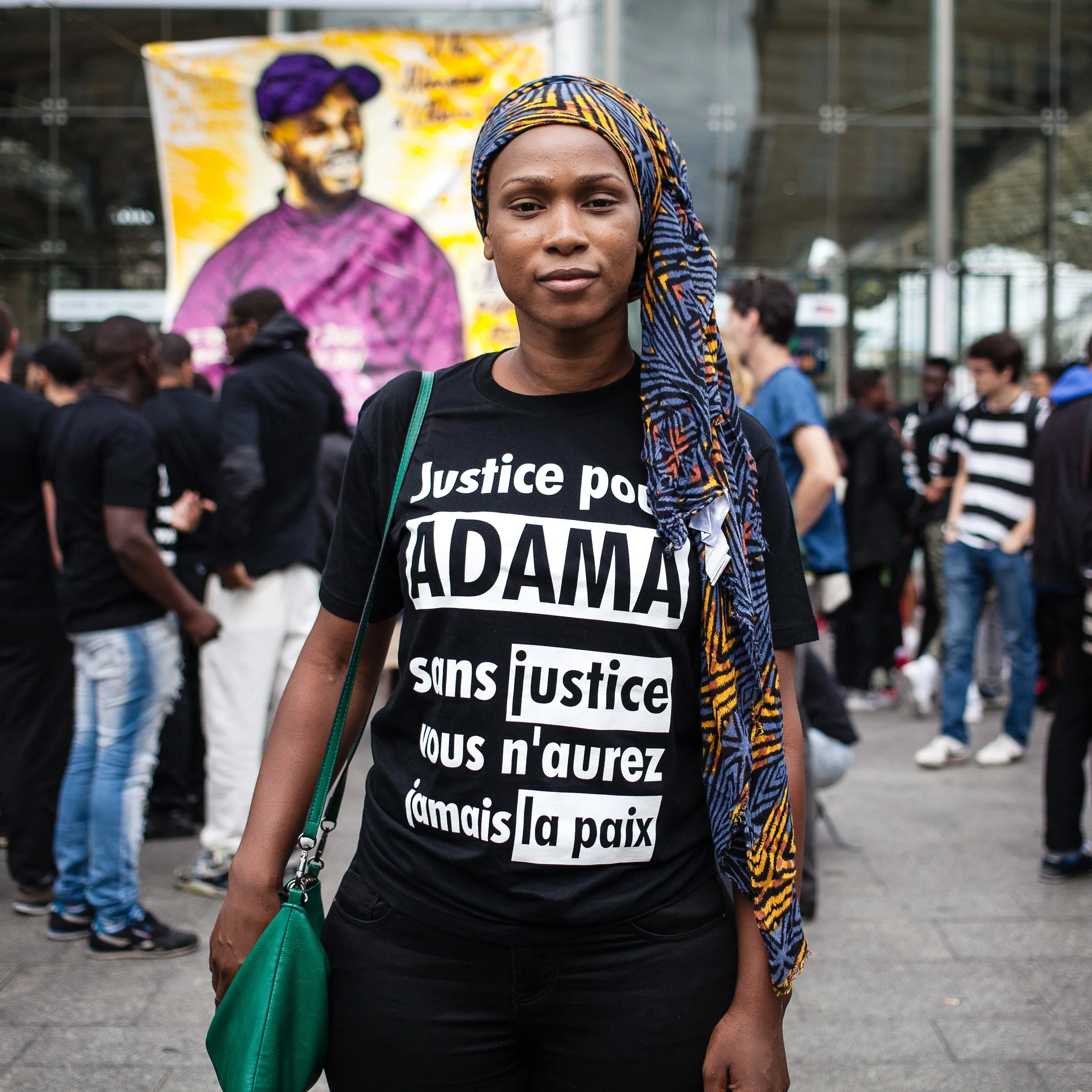 Assa Traoré, soeur de Adama Traoré. Paris. 2016.