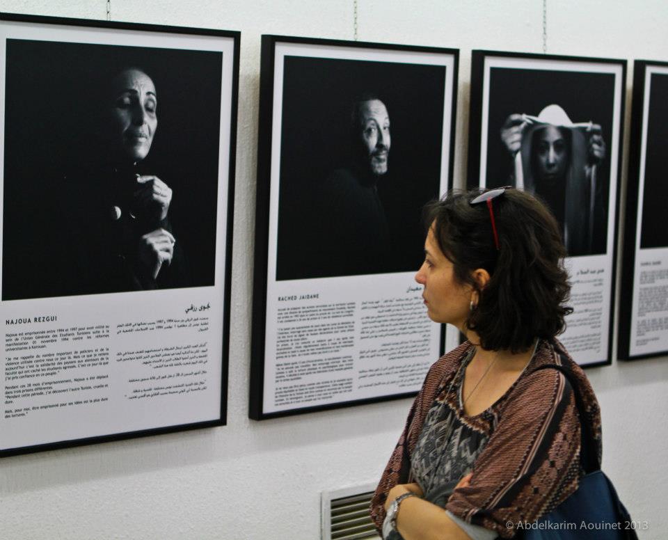  Exposition Sous le jasmin, histoires d'une répression en Tunisie. Centre culture Ibn Rachik. Tunis.&nbsp;2013 