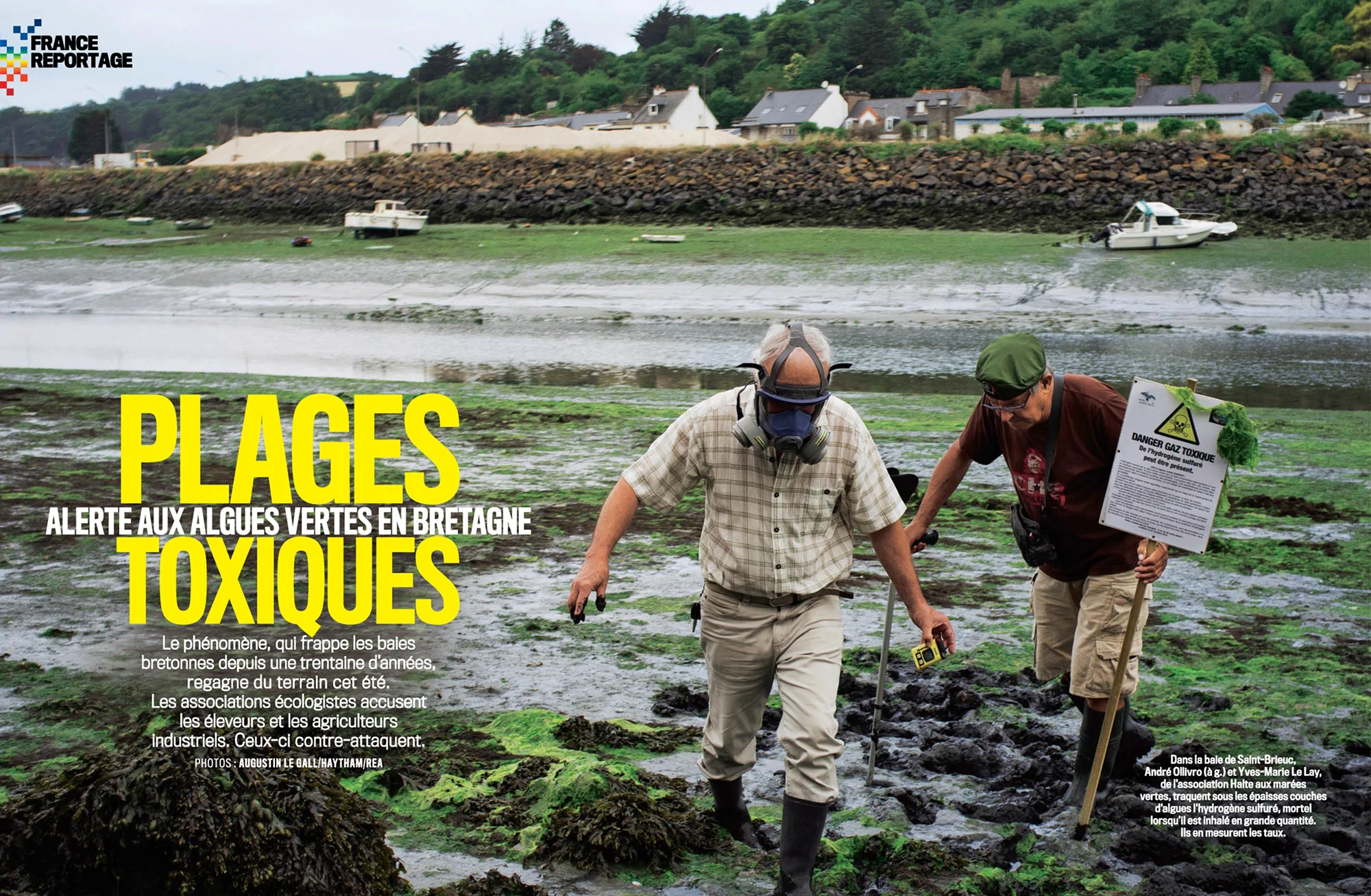 "Plages toxiques " dans VSD. Aout 2017 / "Toxic beaches" in VSD. August 2017
