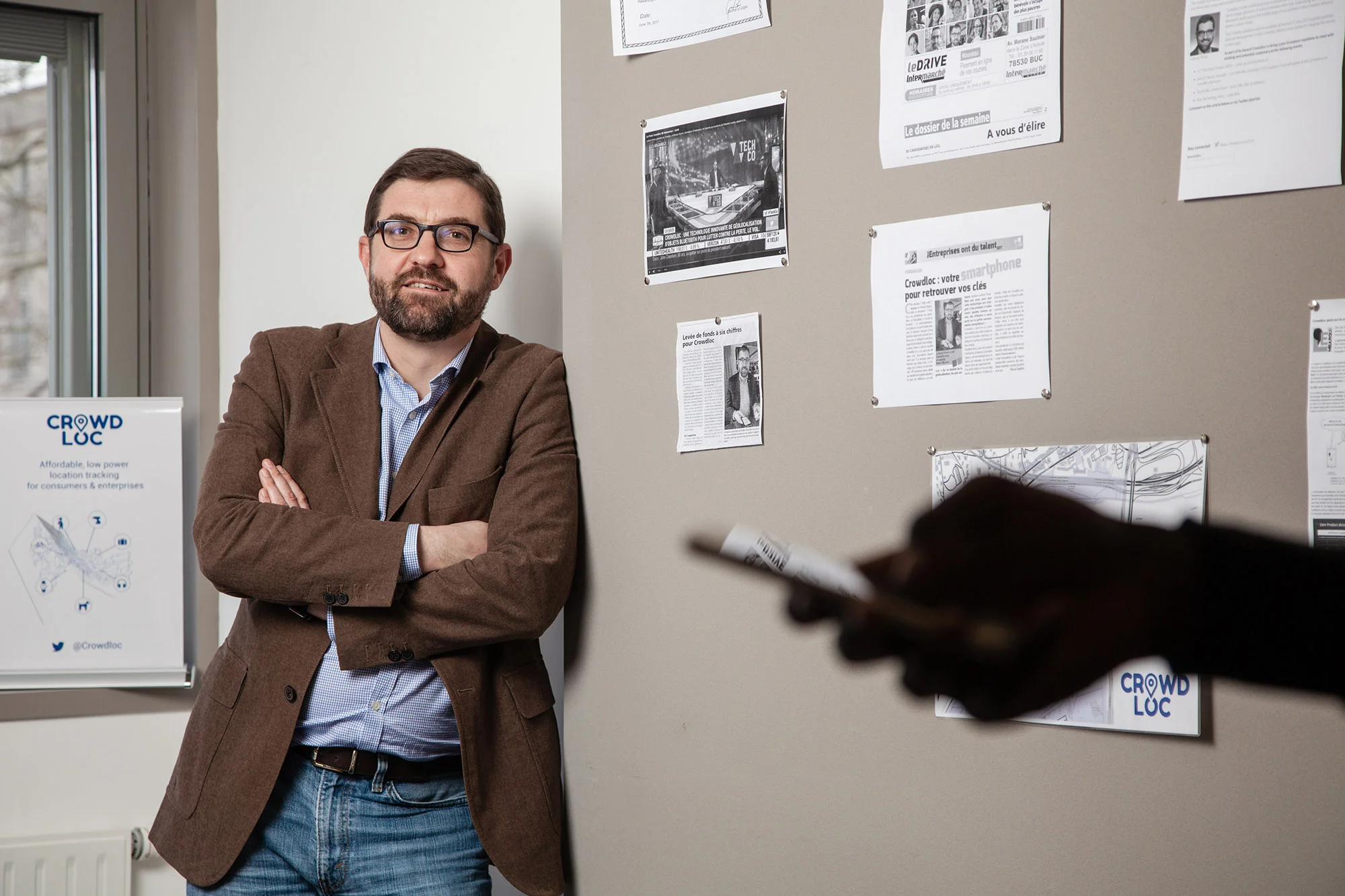 Nicolas Privat, Fondateur de la start-up Corwdloc. Pour Le Point. janvier 2018.
