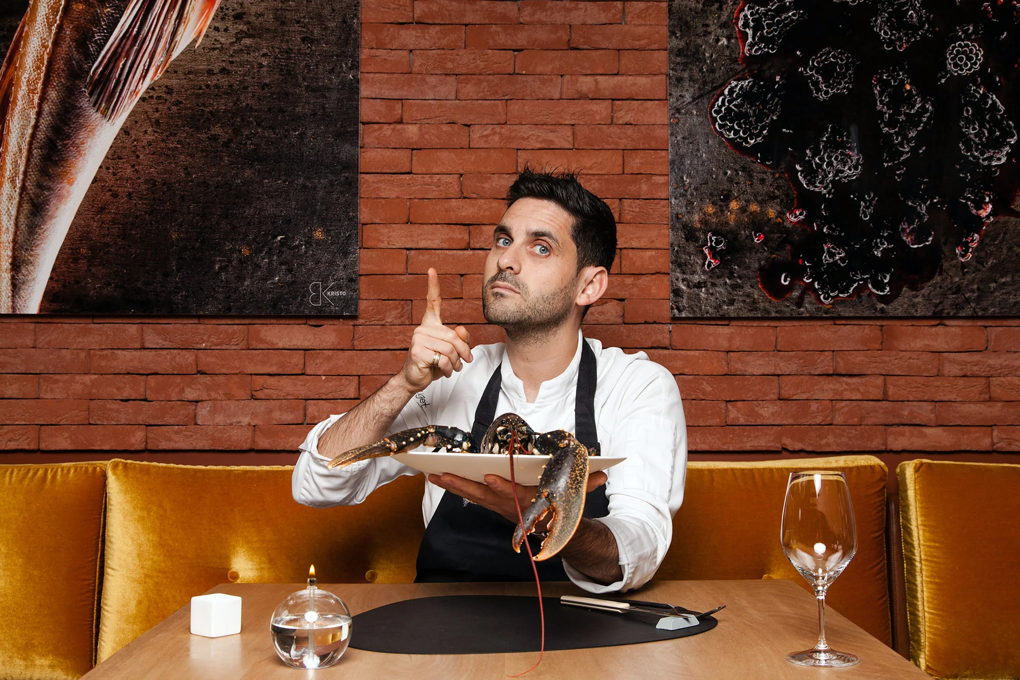 Lucien Pouzelgues, Chef de Lulu Rouget à Nantes. Pour Le Point. Mai 2018