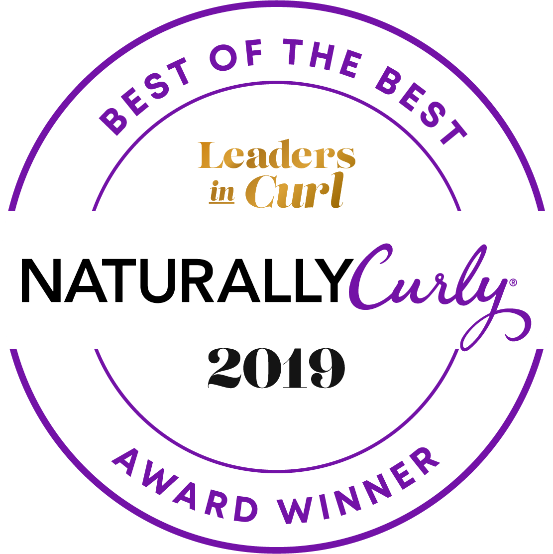 Naturallycurly.com Editors' Choice Award Winner for 2018