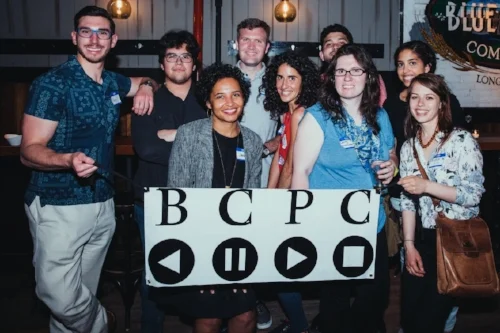 East Coast Committee and Coordinators: East Coast Committee and Coordinators in New York, L-R: Alex Prekop, Dan Rodriguez, Janis Vogel, Ryan Penny, Natasha Livia Mottola, Jose Taveras, Gaby Allen, Chelsea Taylor, Rosie Walunas.