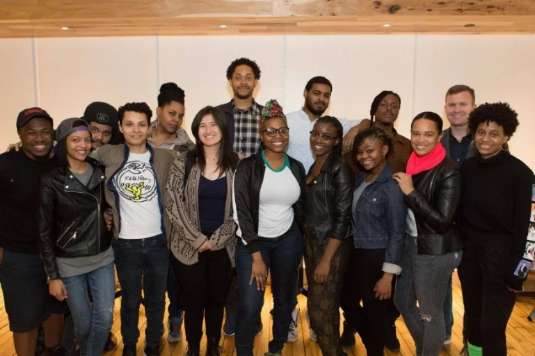 Abby (1st row, 3rd from left) with her Made in New York classmates. The majority of them have found some really great post jobs, as a result of the program!
