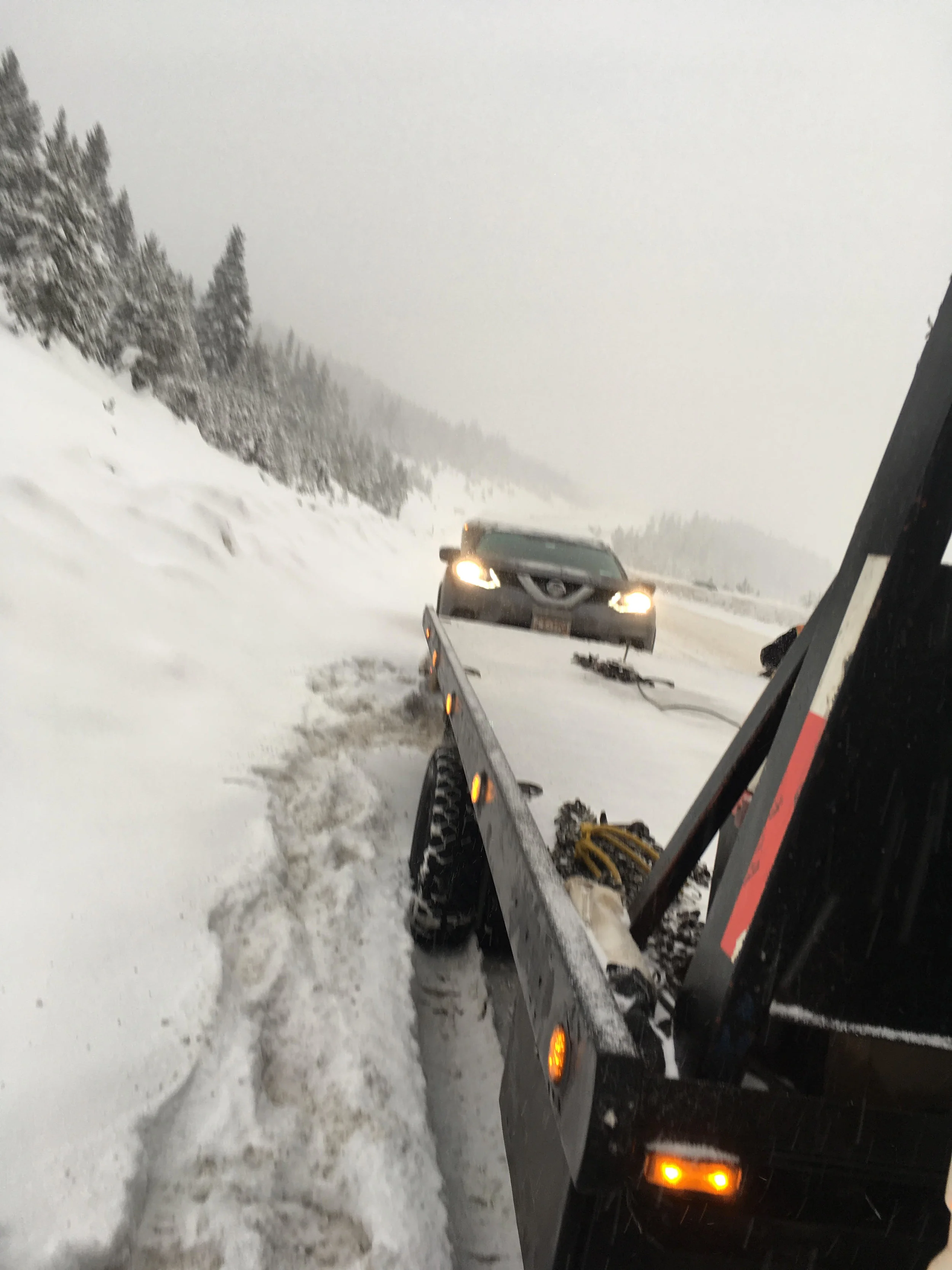 The end result of trying to drive down an 8 miles steep decent at 5mph in the fast lane.