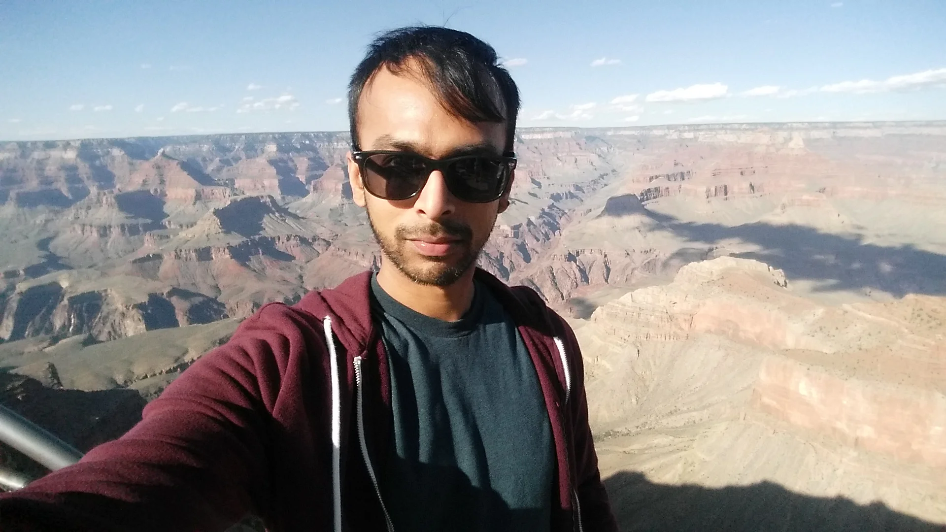 Ravi at the Grand canyon during his adventure to moving to LA.
