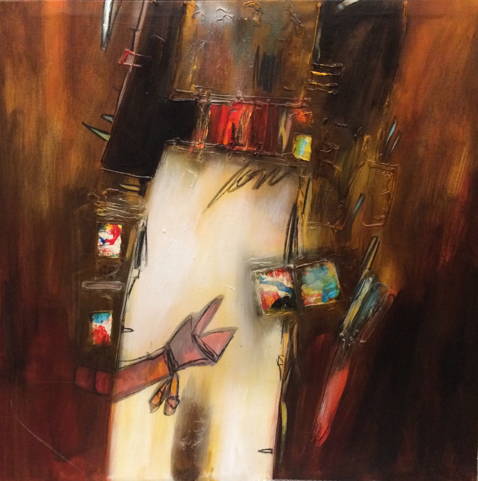 Untitled, 2015 Acrylic on canvas 109cm x 109cm