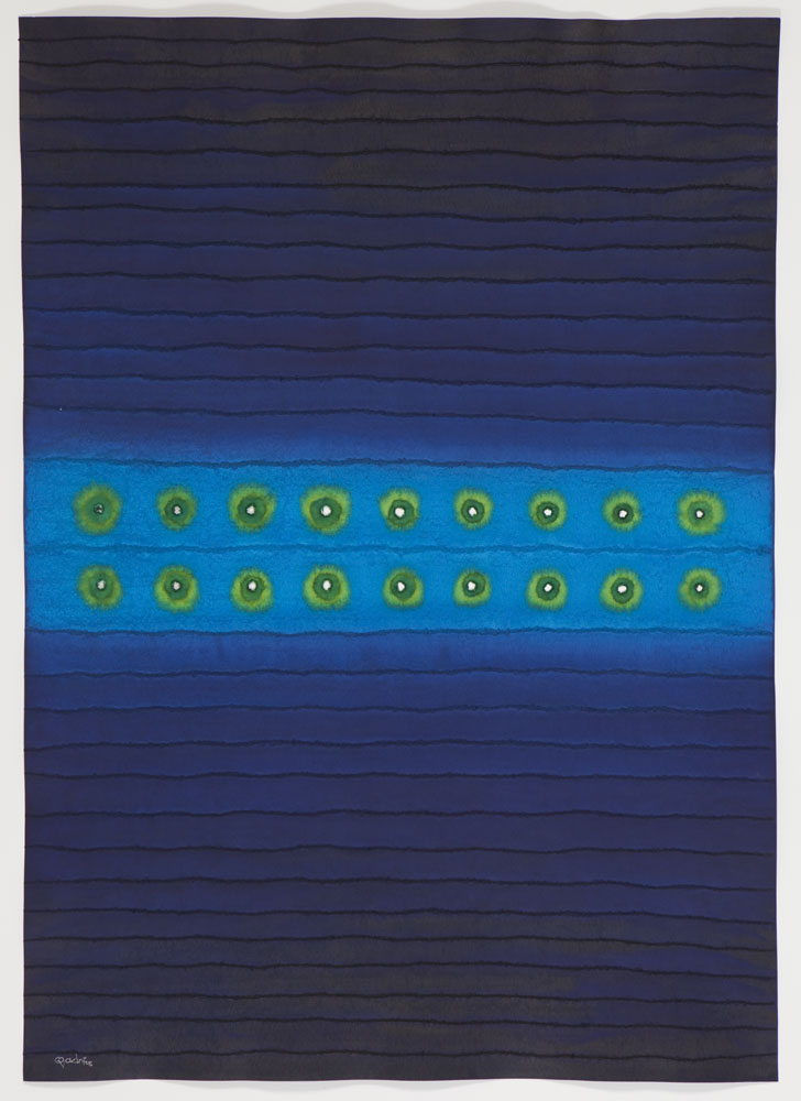 Sohan Qadri , 2008 Ink and dye on paper 55 x 39" (Inventory# SQ763 (08169)) 